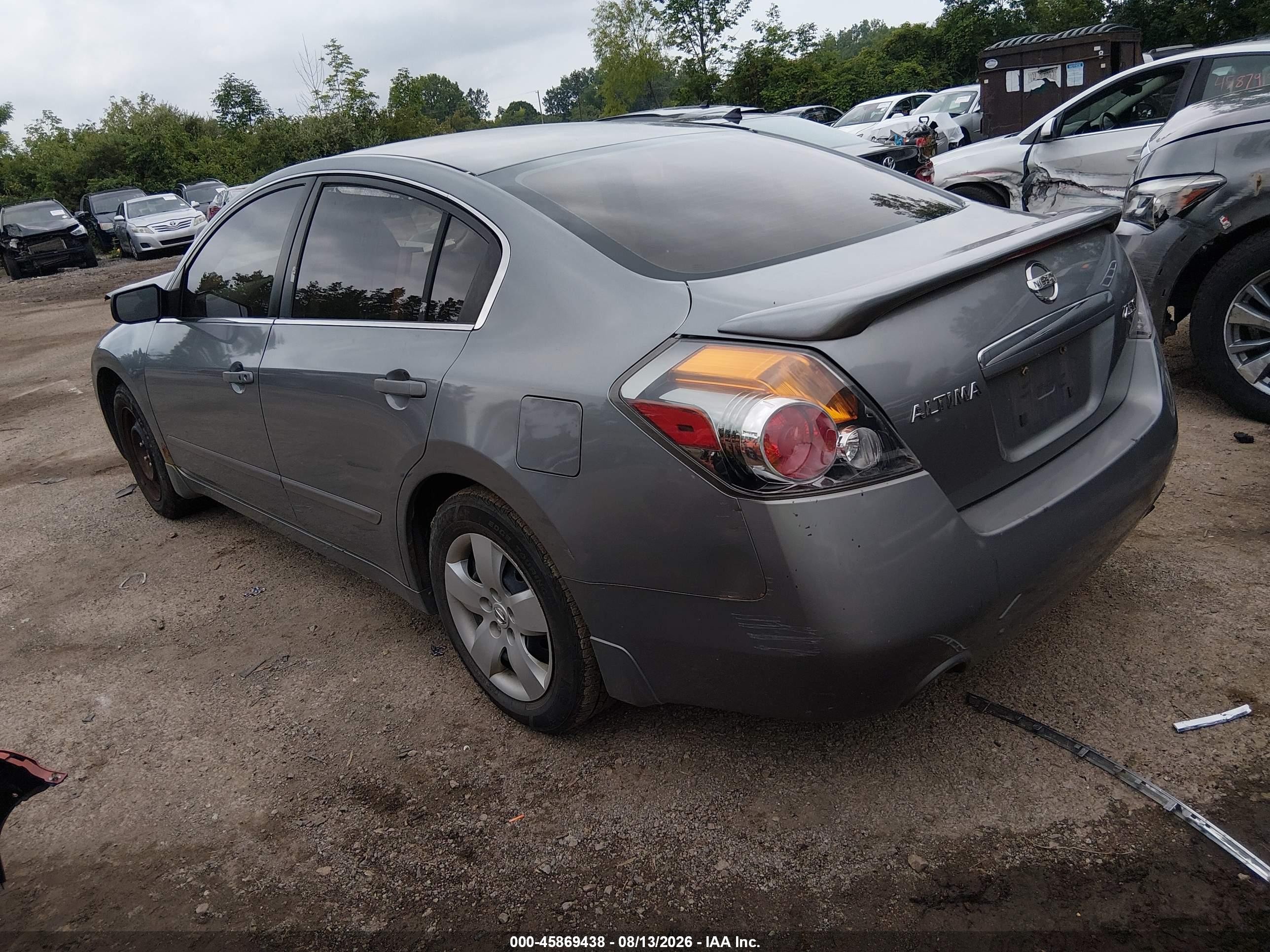 2008 Nissan Altima 2.5 S Gray vin: 1N4AL21E78N494377