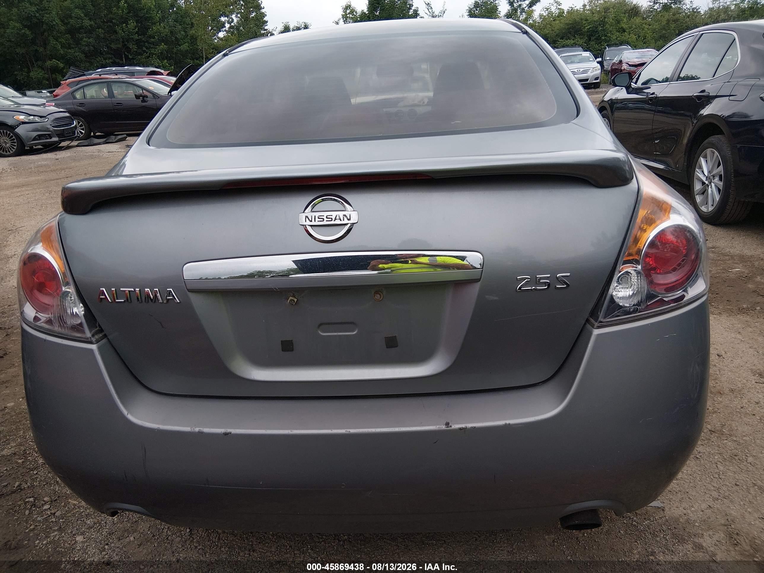 2008 Nissan Altima 2.5 S Gray vin: 1N4AL21E78N494377