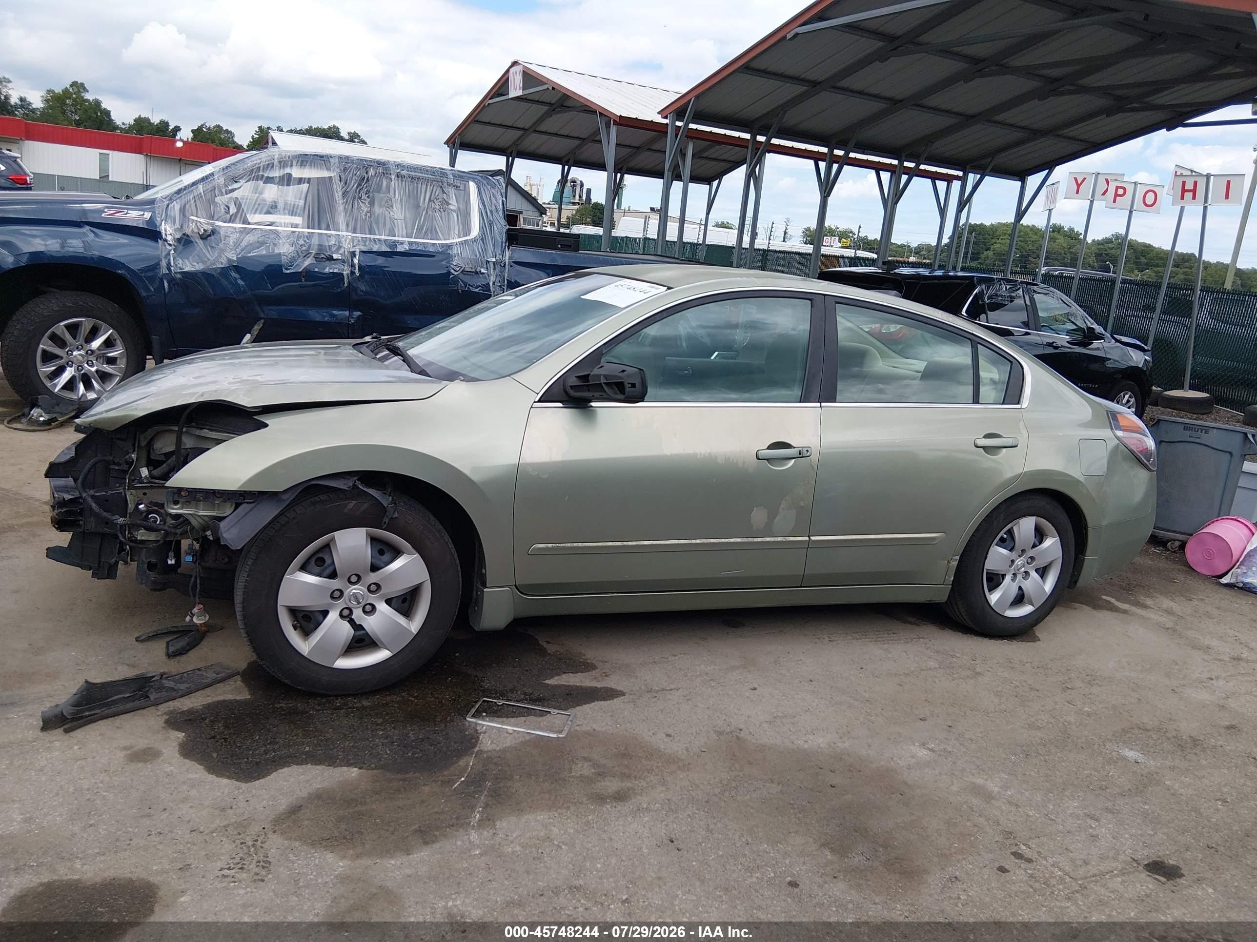 2008 Nissan Altima 2.5 S Зеленый vin: 1N4AL21E78N507936