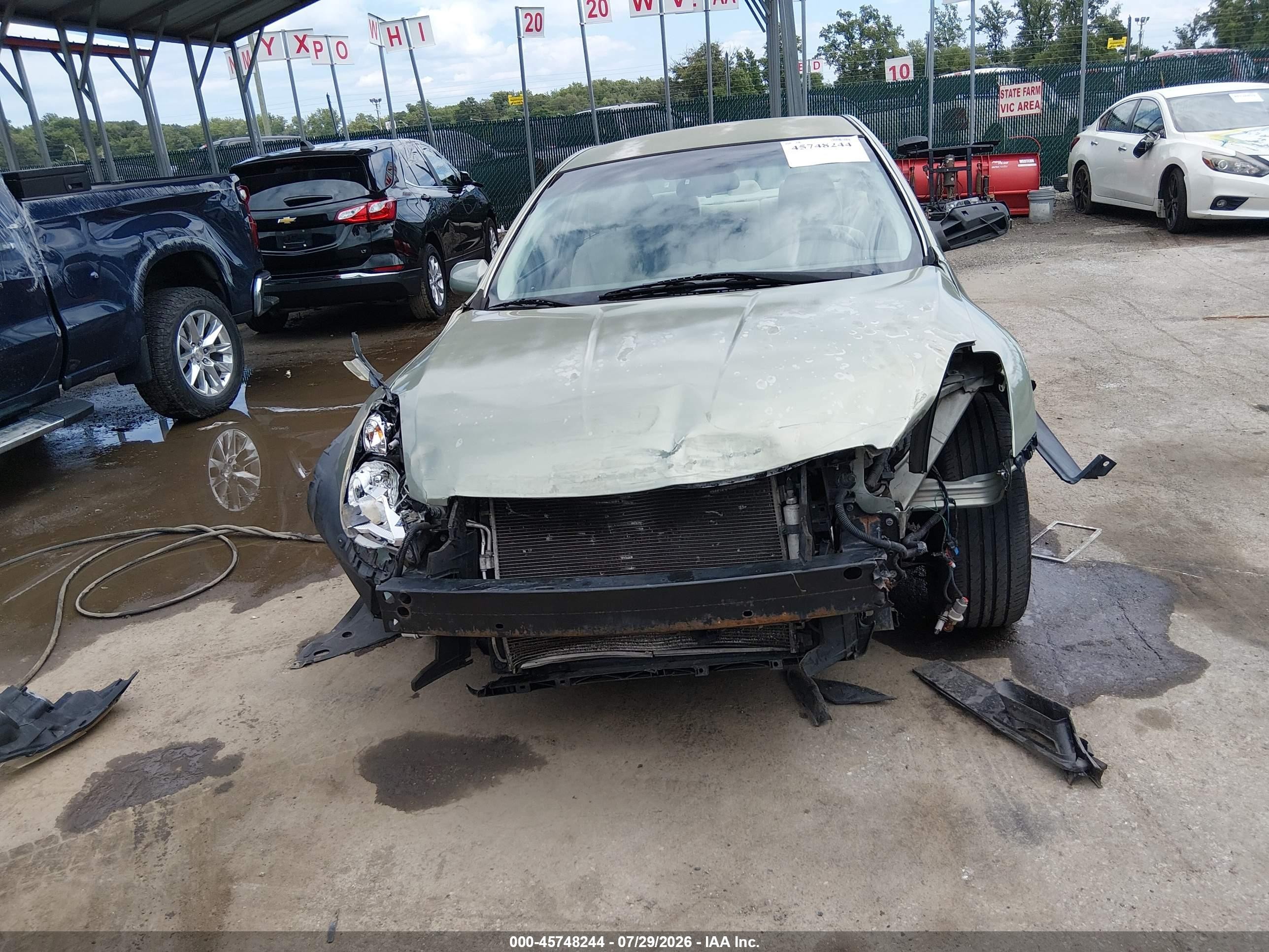2008 Nissan Altima 2.5 S Зеленый vin: 1N4AL21E78N507936