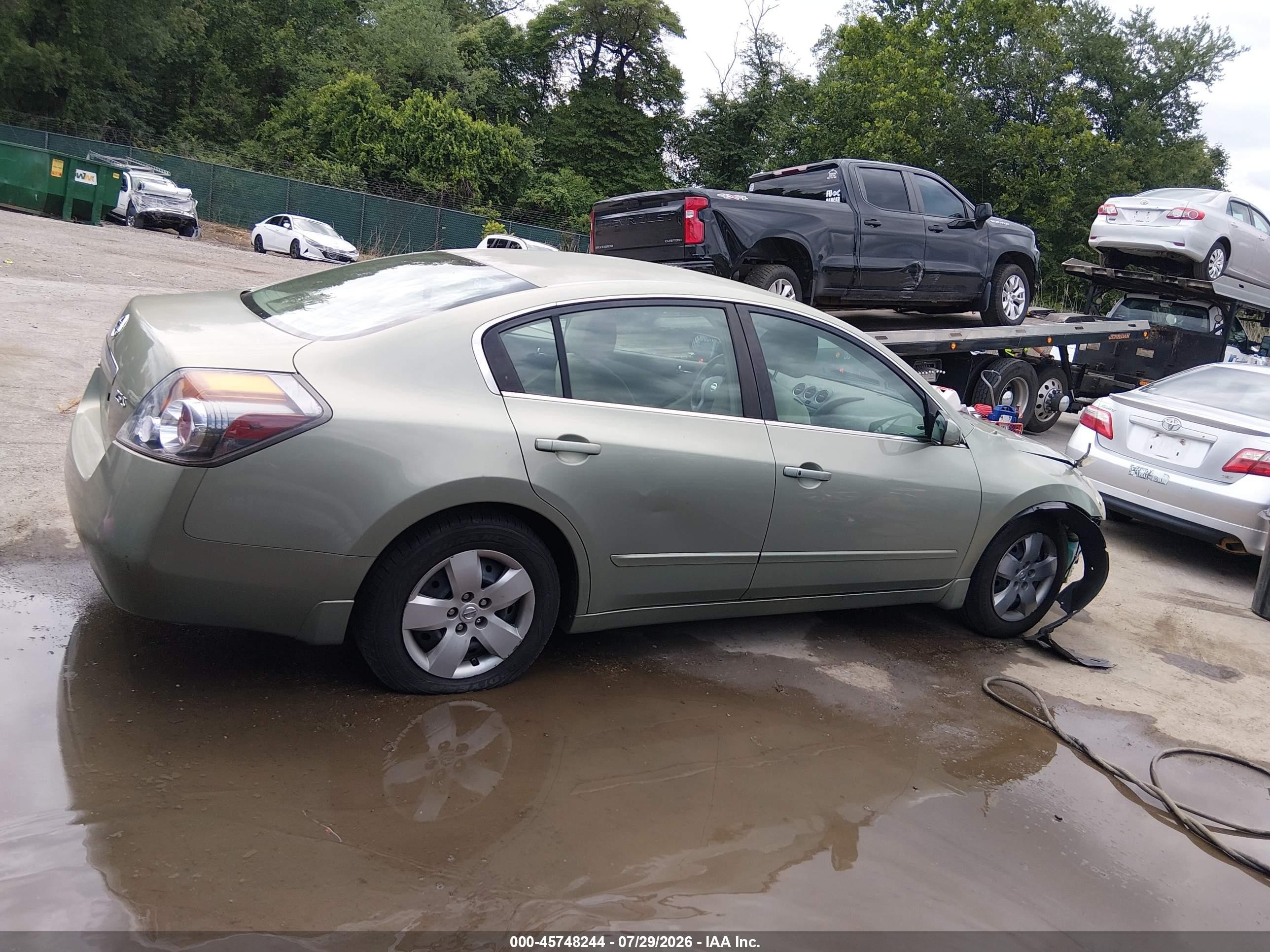 2008 Nissan Altima 2.5 S Зеленый vin: 1N4AL21E78N507936