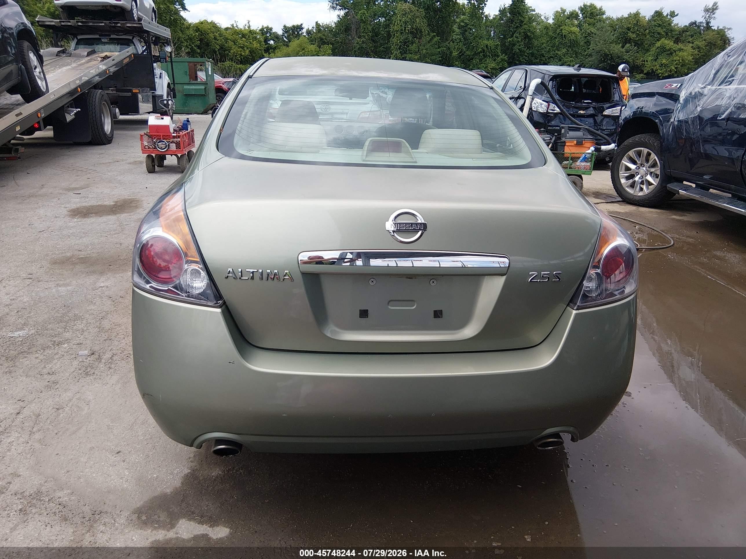 2008 Nissan Altima 2.5 S Зеленый vin: 1N4AL21E78N507936