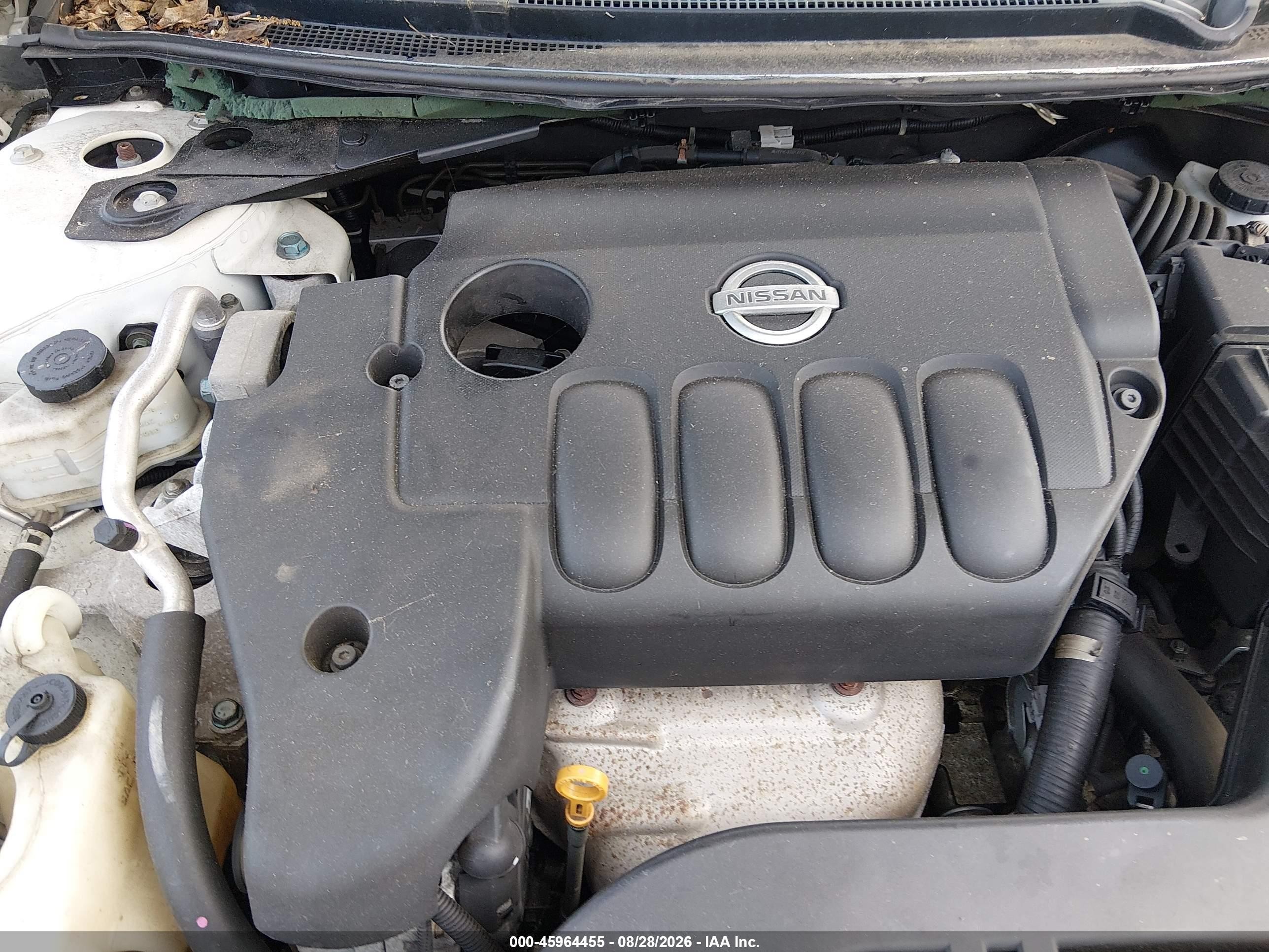 2008 Nissan Altima 2.5 S White vin: 1N4AL21E78N508732