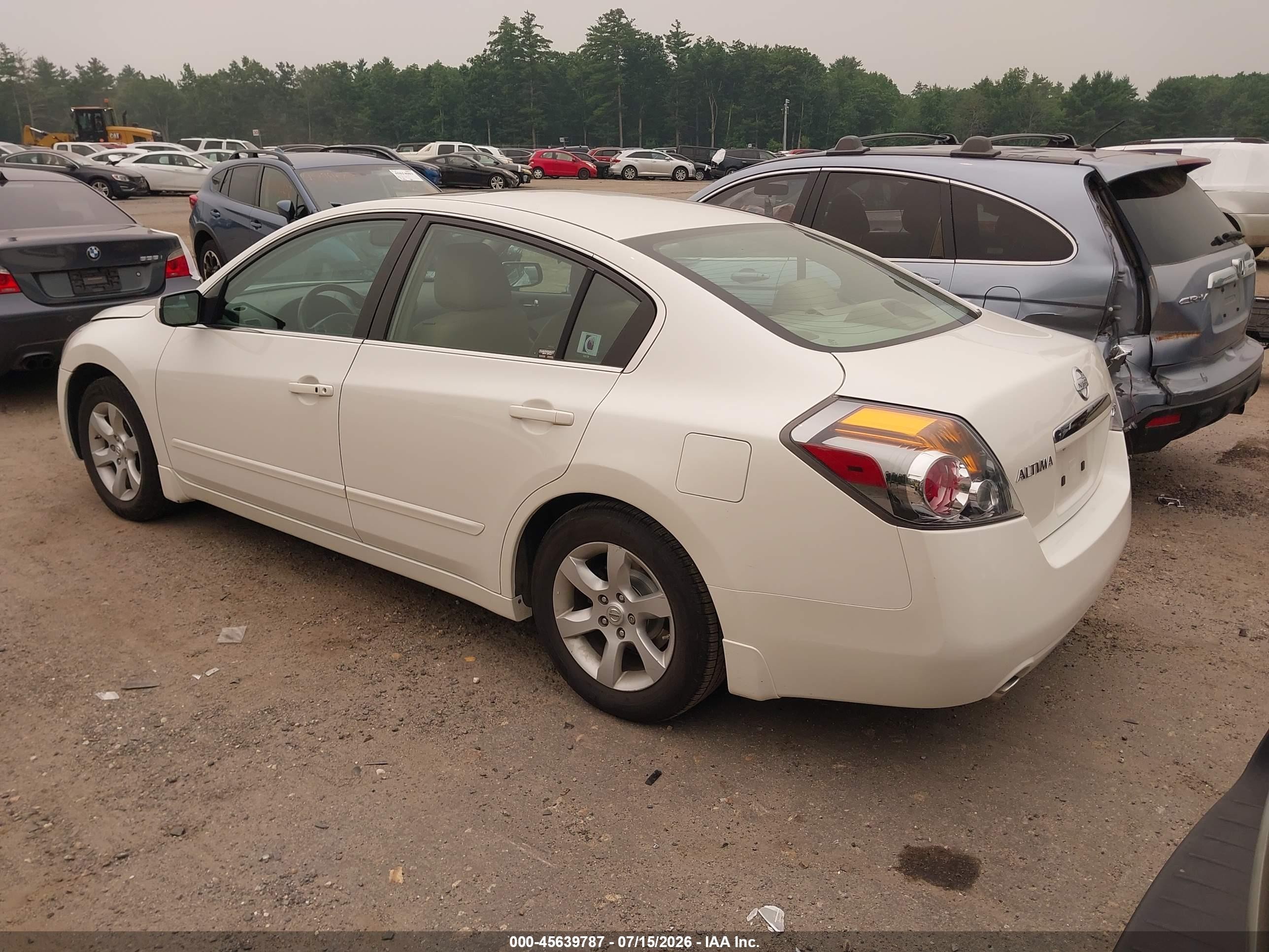 2008 Nissan Altima 2.5 Sl White vin: 1N4AL21E78N512232
