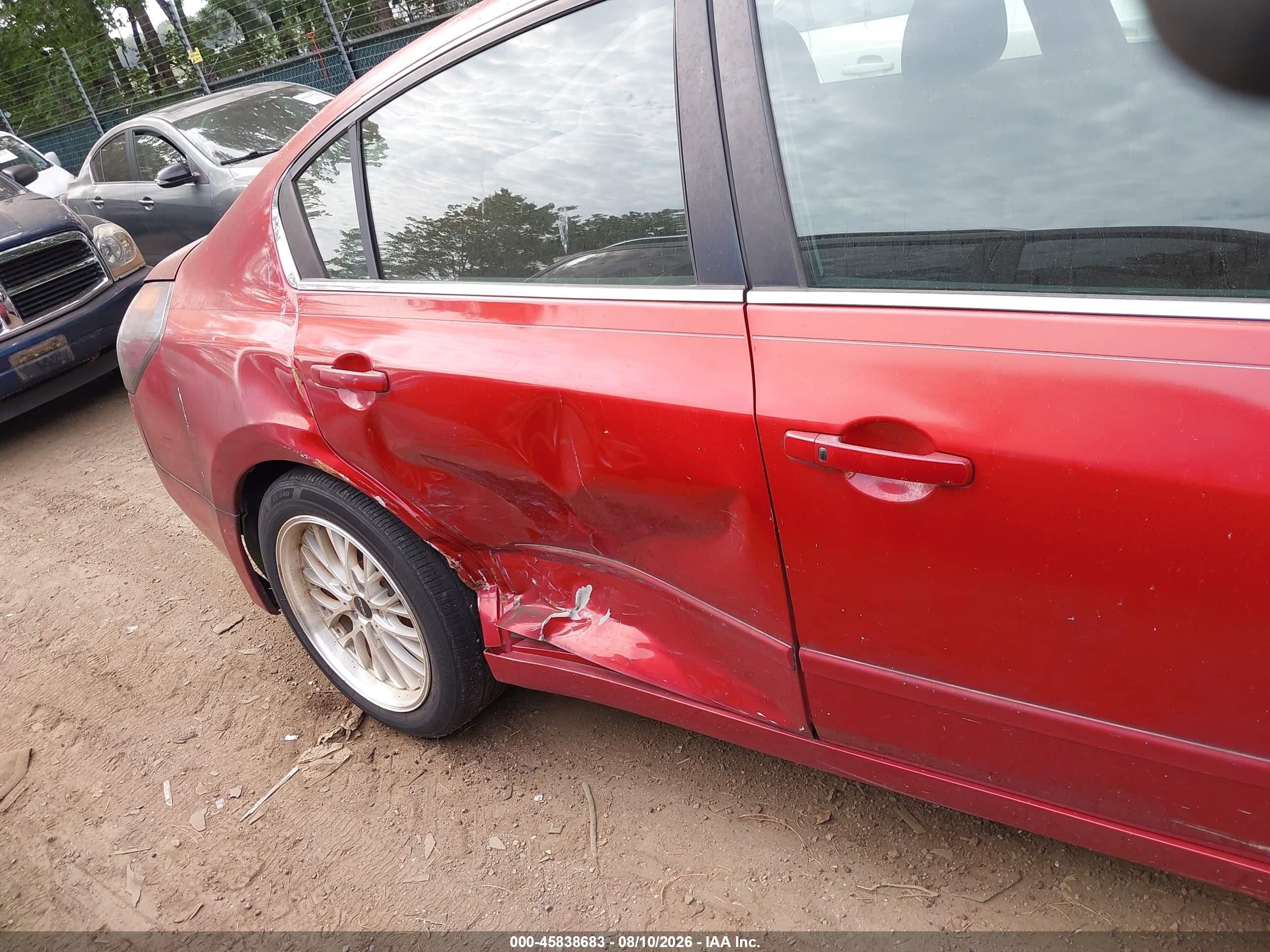 2009 Nissan Altima 2.5 S Red vin: 1N4AL21E79N415730