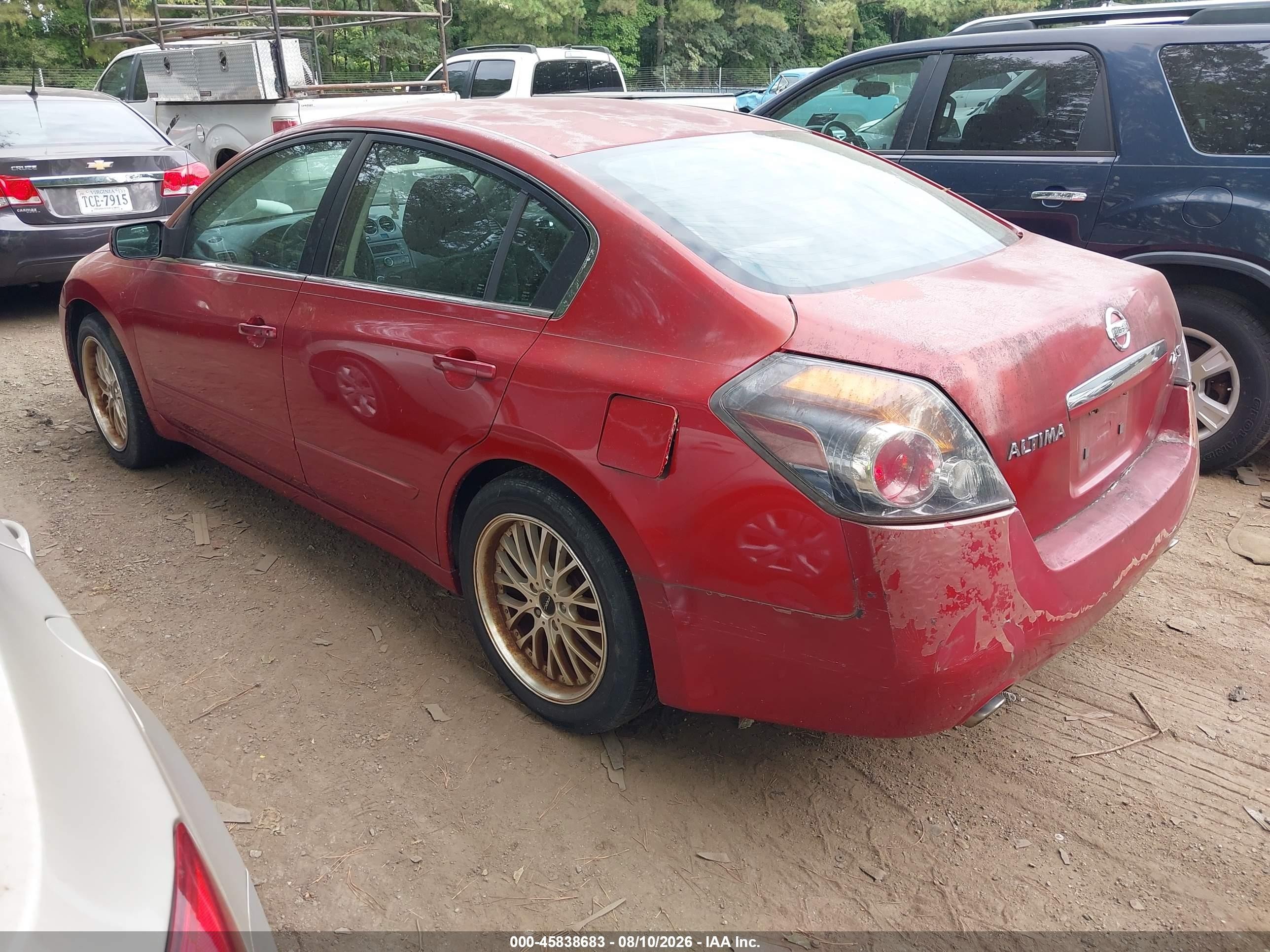 2009 Nissan Altima 2.5 S Red vin: 1N4AL21E79N415730