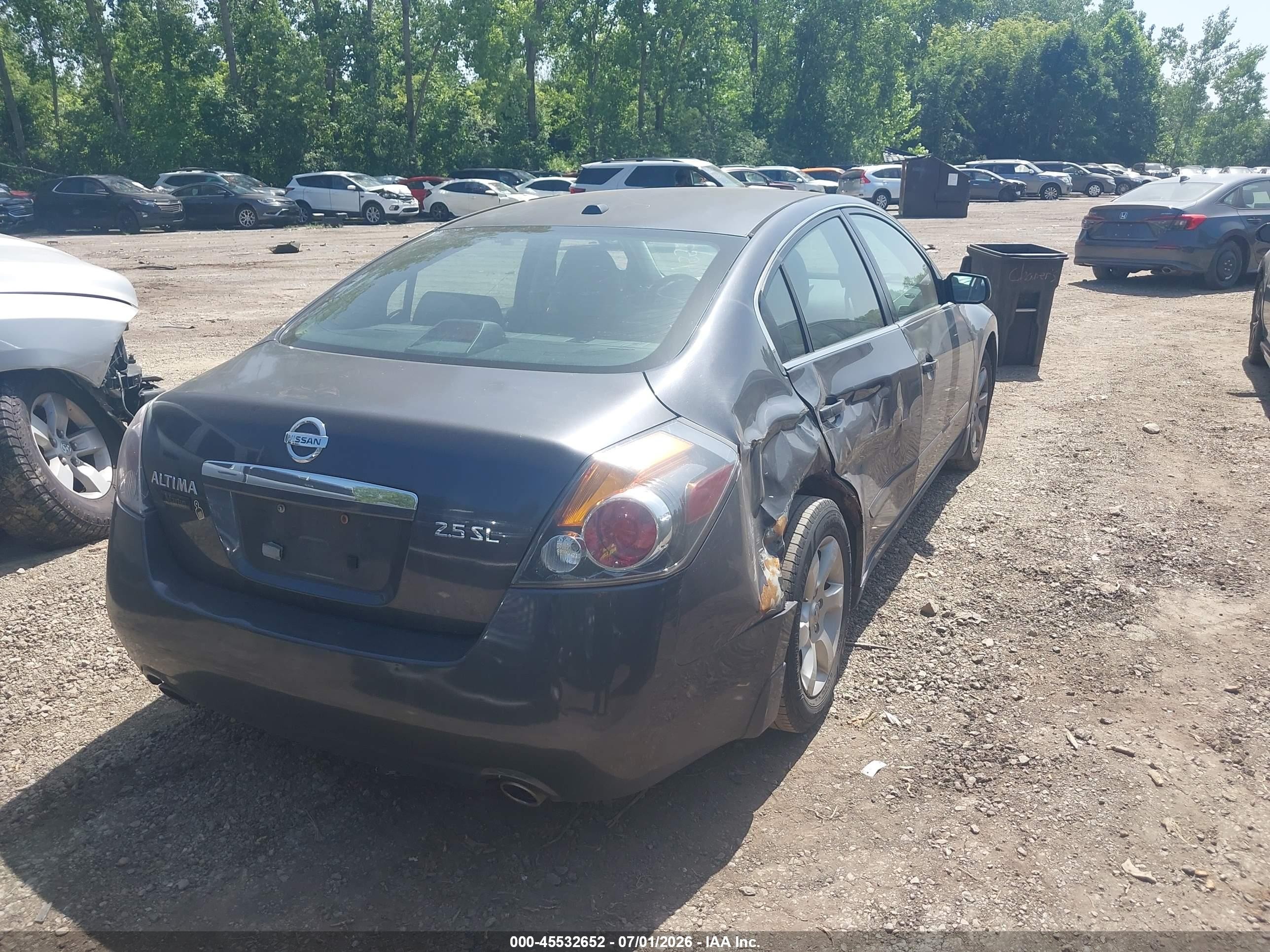 2009 Nissan Altima 2.5 S Серый vin: 1N4AL21E79N420989
