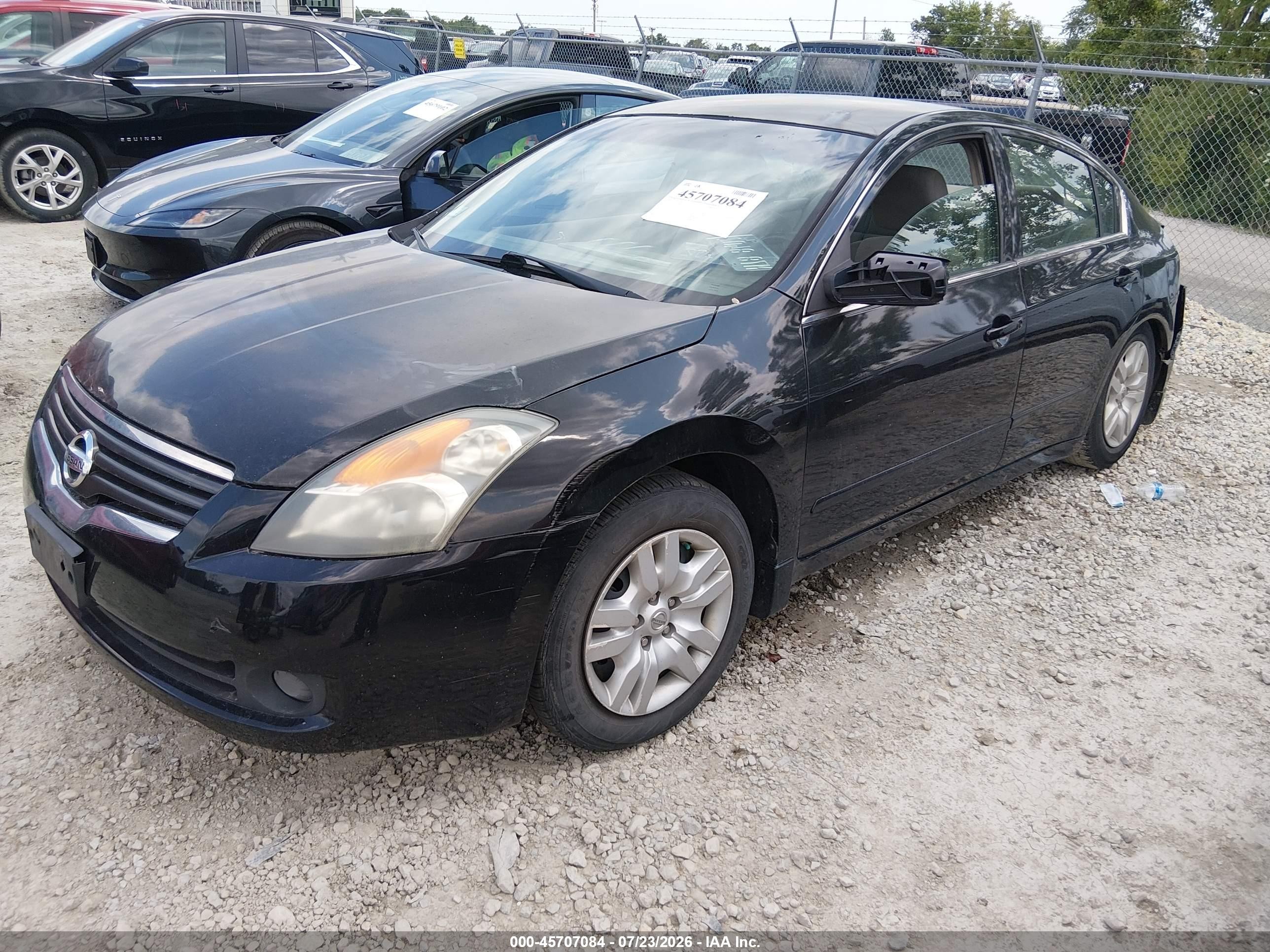 2009 Nissan Altima 2.5 S Black vin: 1N4AL21E79N438263