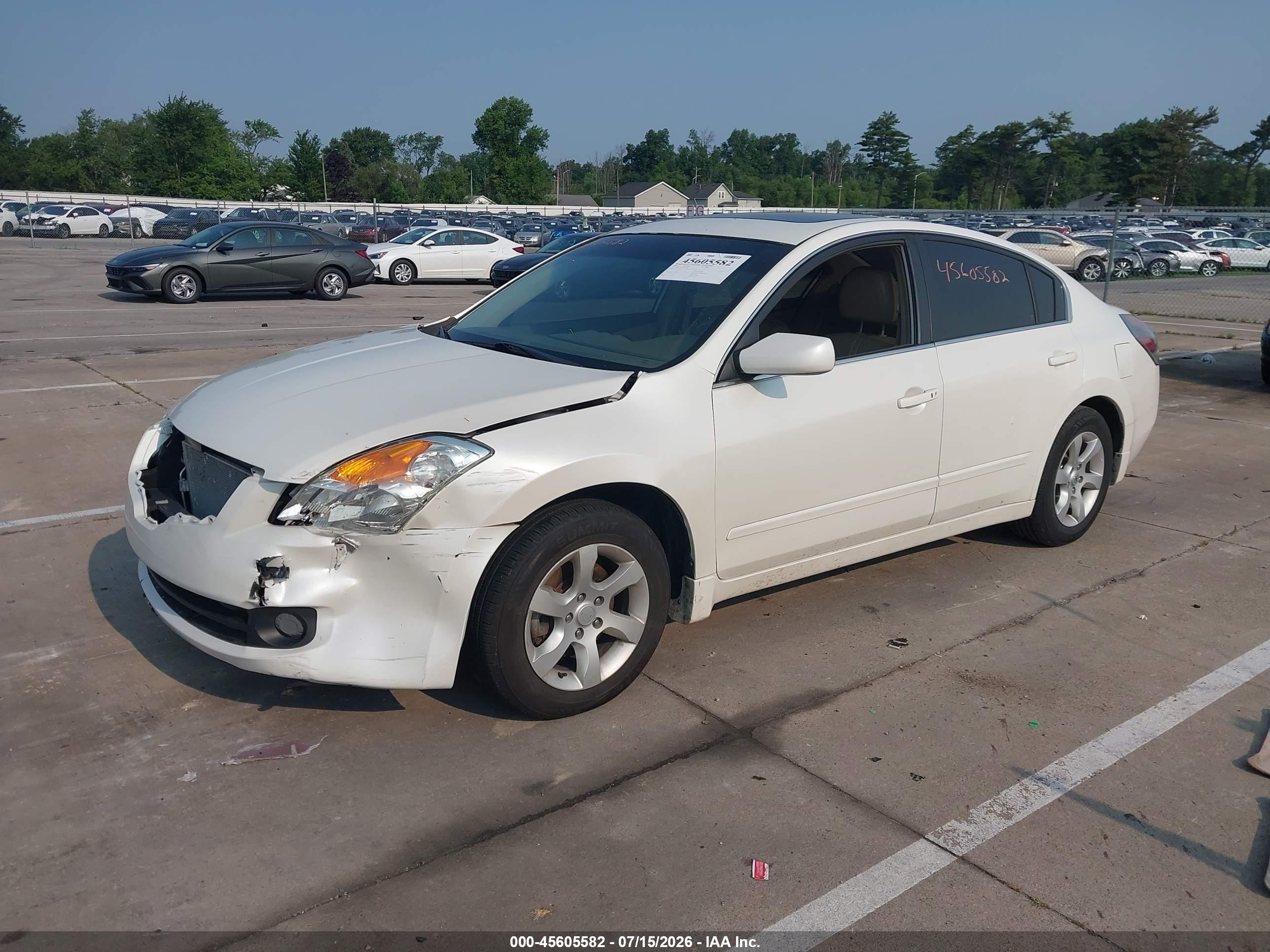 2009 Nissan Altima 2.5 S Белый vin: 1N4AL21E79N443110