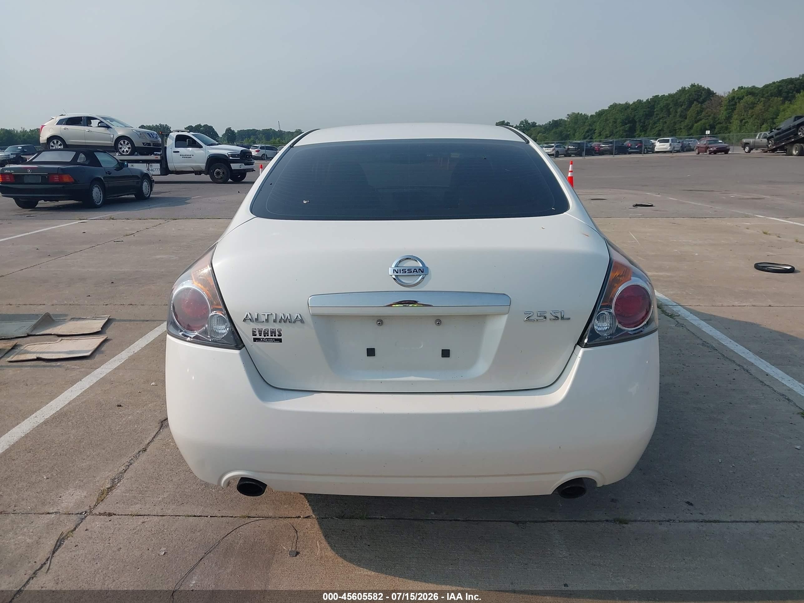 2009 Nissan Altima 2.5 S Белый vin: 1N4AL21E79N443110
