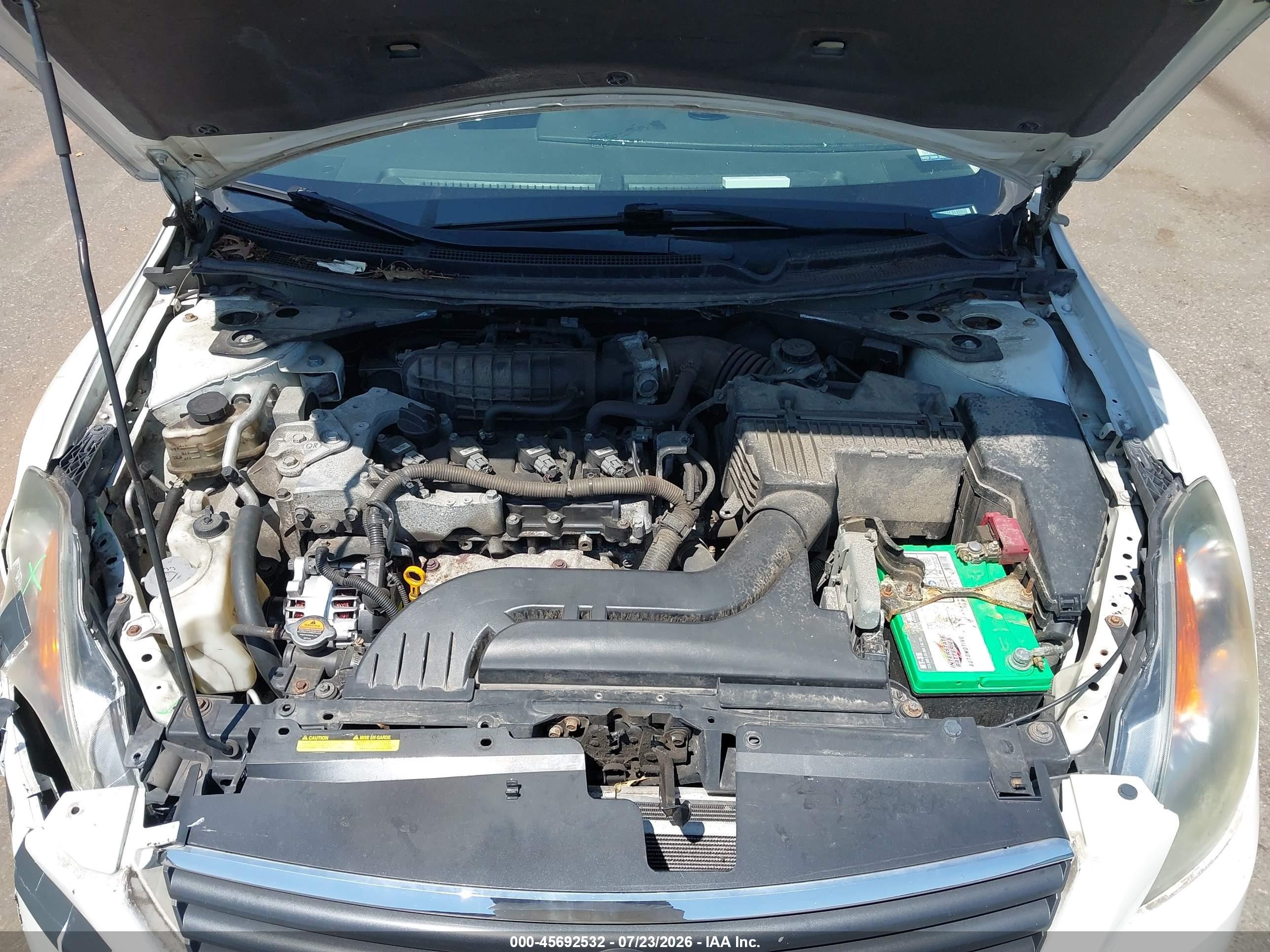 2009 Nissan Altima 2.5 S Белый vin: 1N4AL21E79N485650
