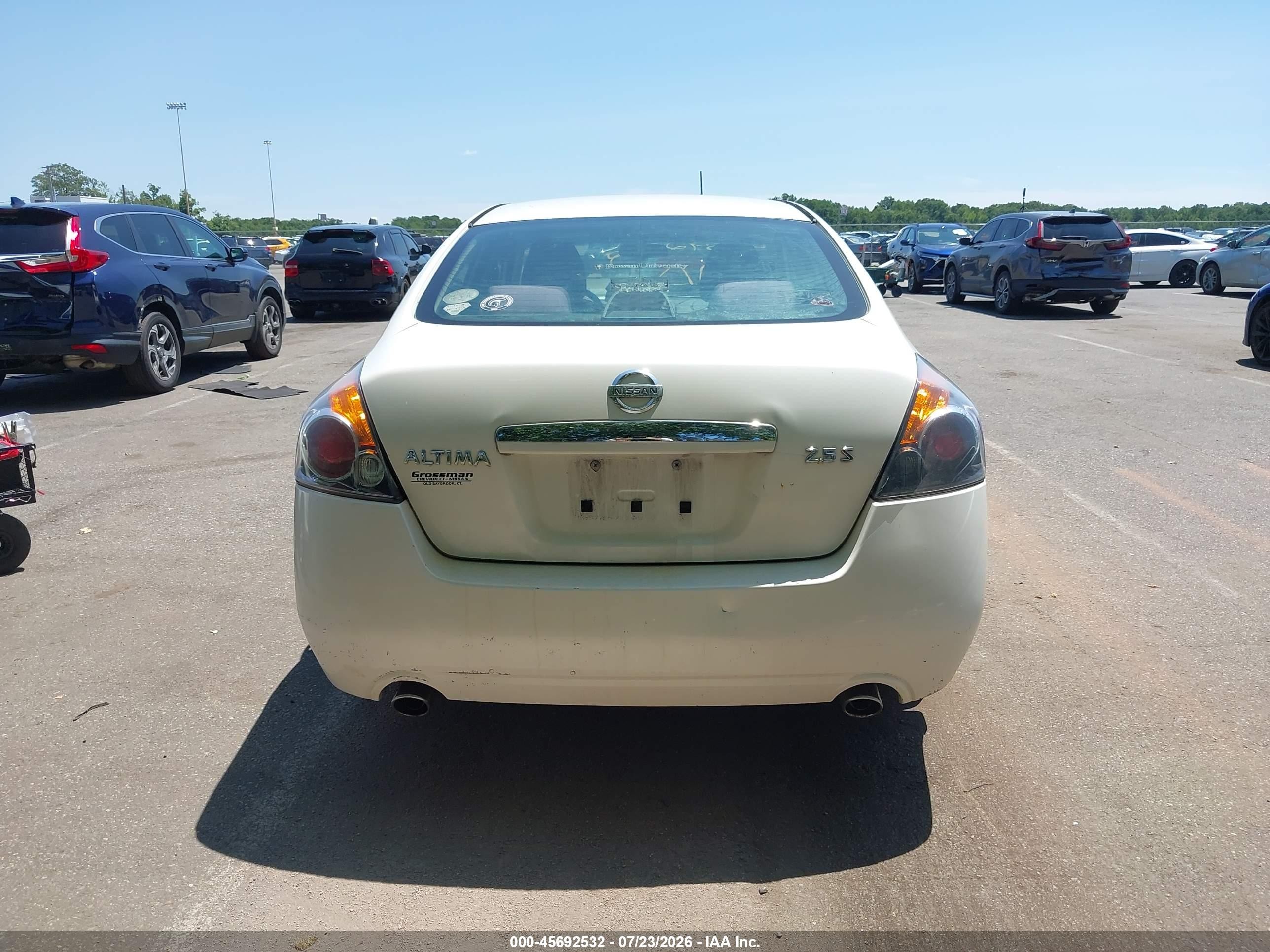 2009 Nissan Altima 2.5 S Белый vin: 1N4AL21E79N485650