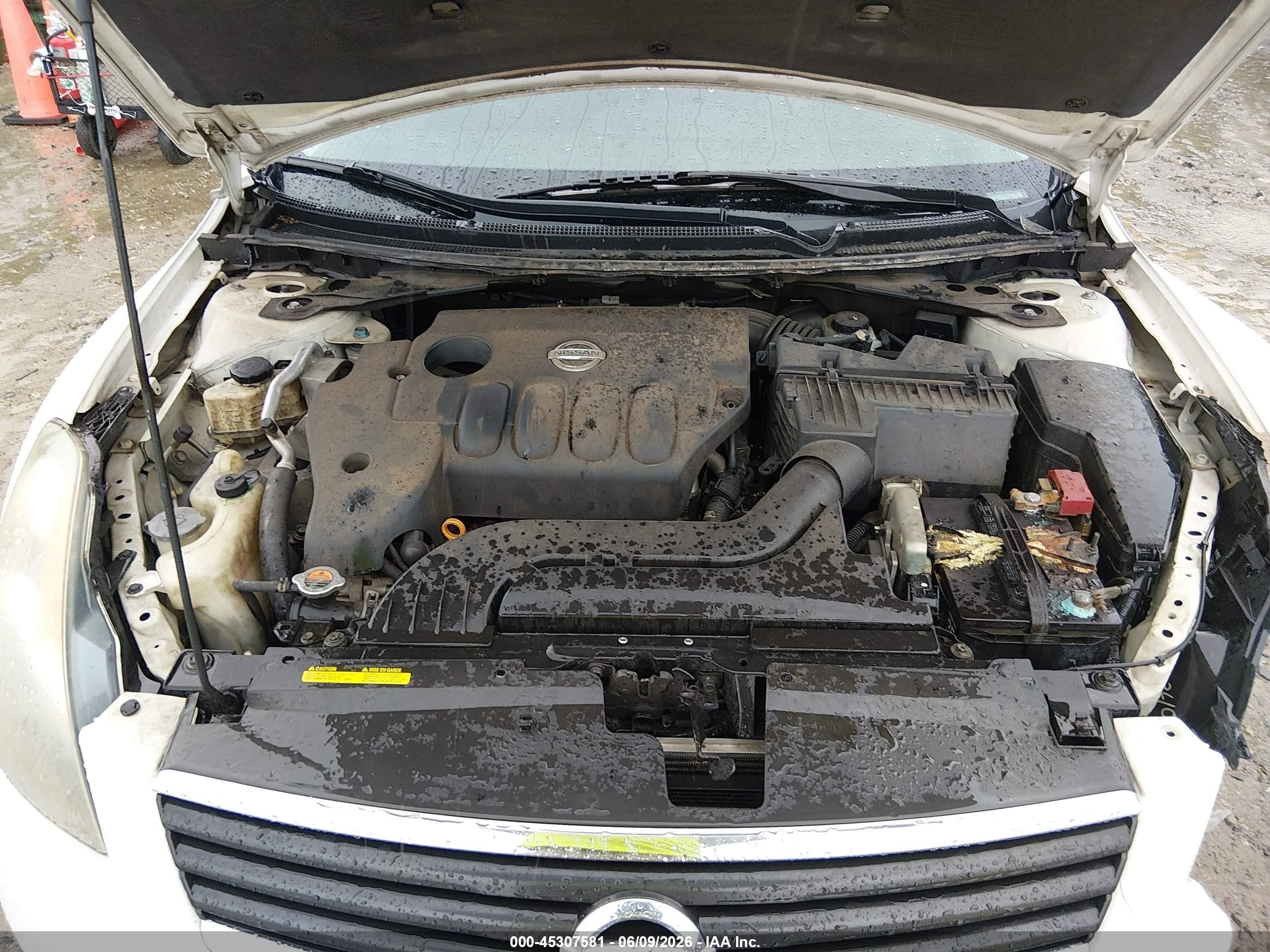 2009 Nissan Altima 2.5 S White vin: 1N4AL21E79N532627