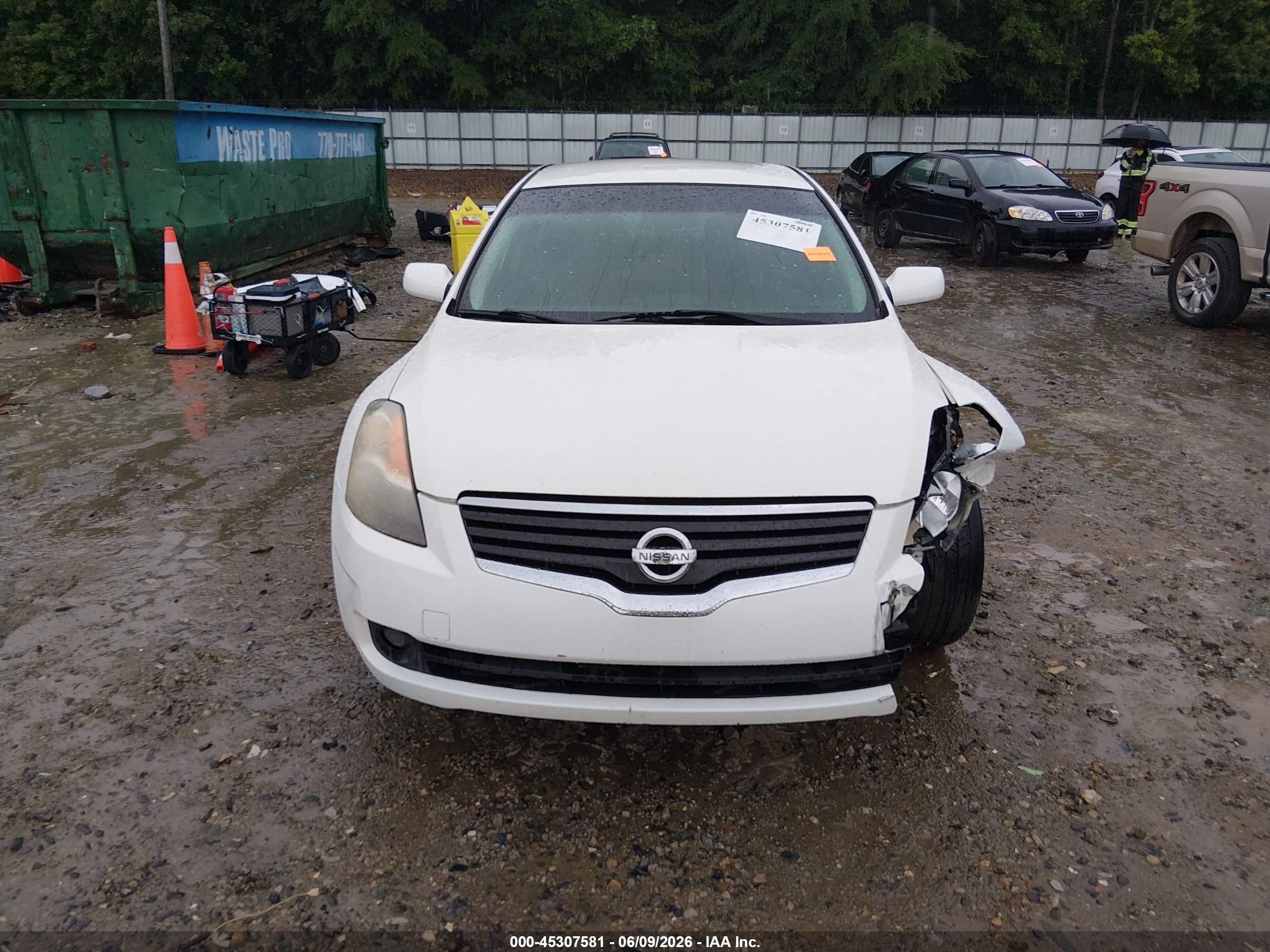 2009 Nissan Altima 2.5 S White vin: 1N4AL21E79N532627