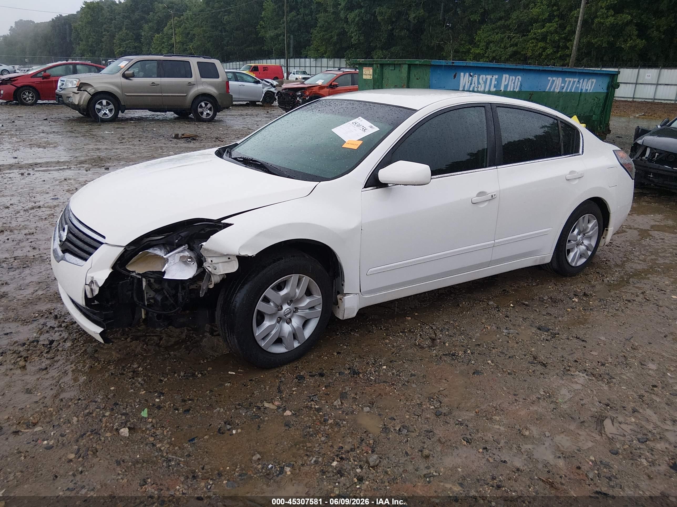 2009 Nissan Altima 2.5 S White vin: 1N4AL21E79N532627