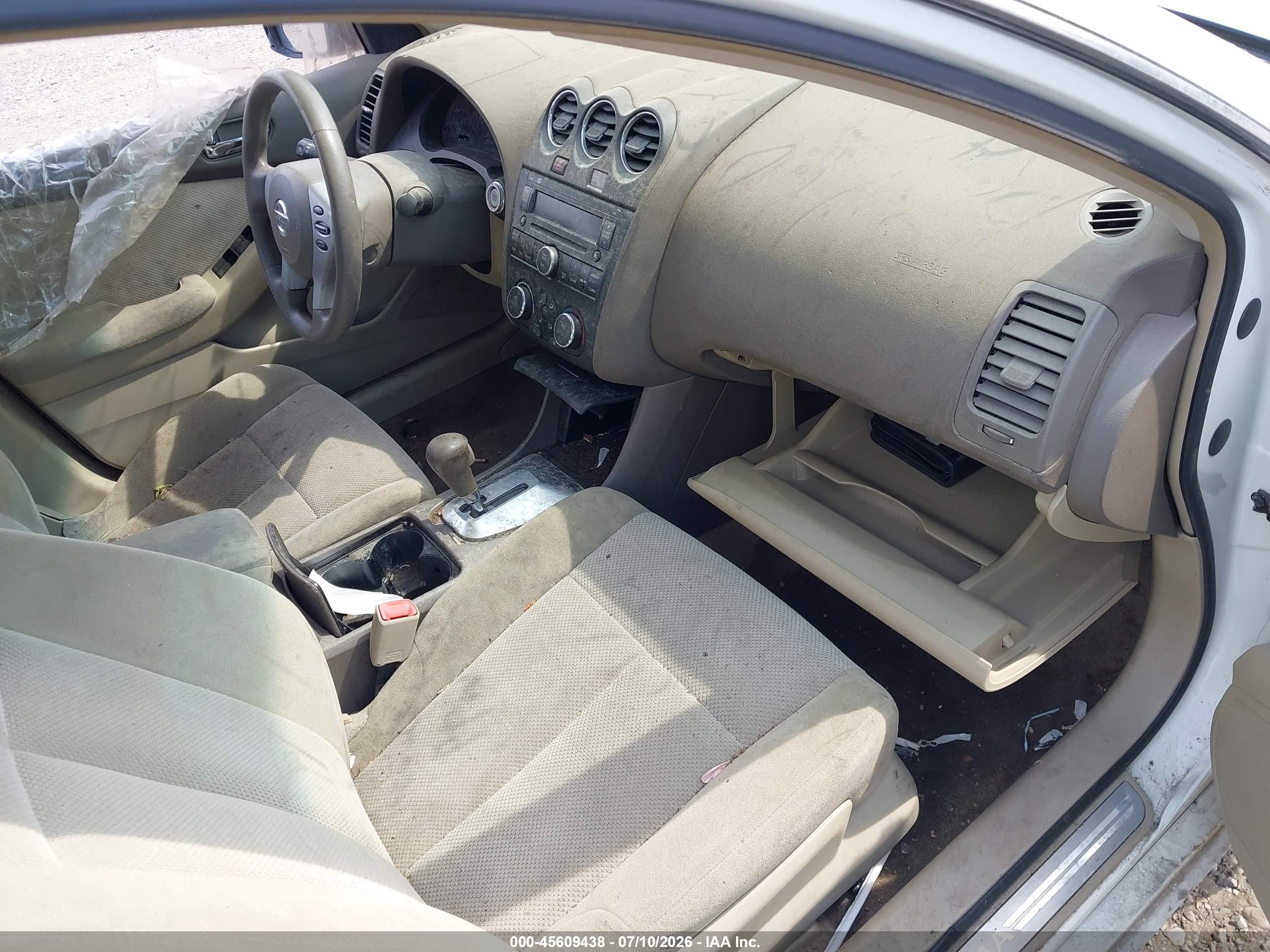 2009 Nissan Altima 2.5 S White vin: 1N4AL21E79N534460