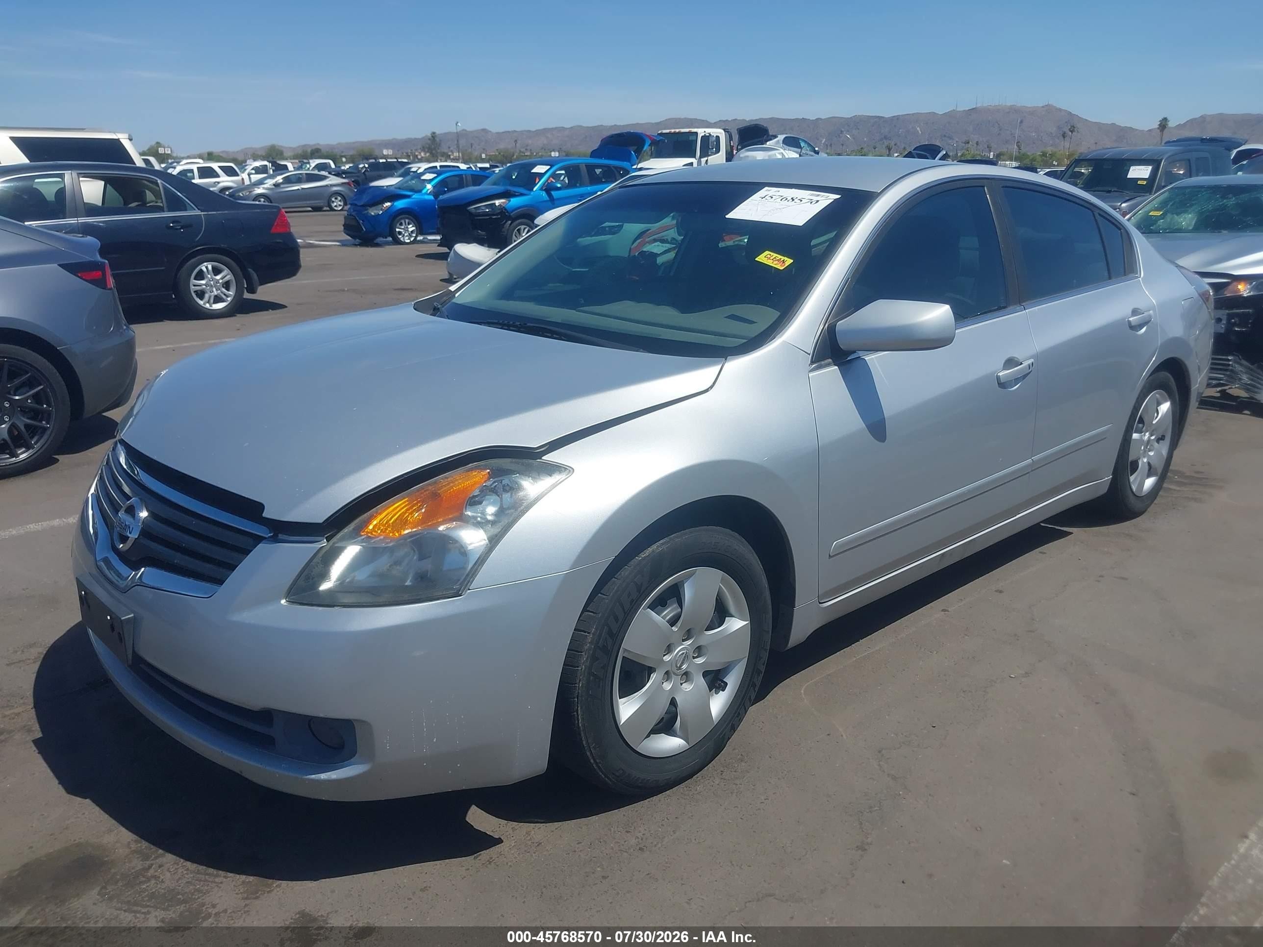 2007 Nissan Altima 2.5 S Silver vin: 1N4AL21E87C108804