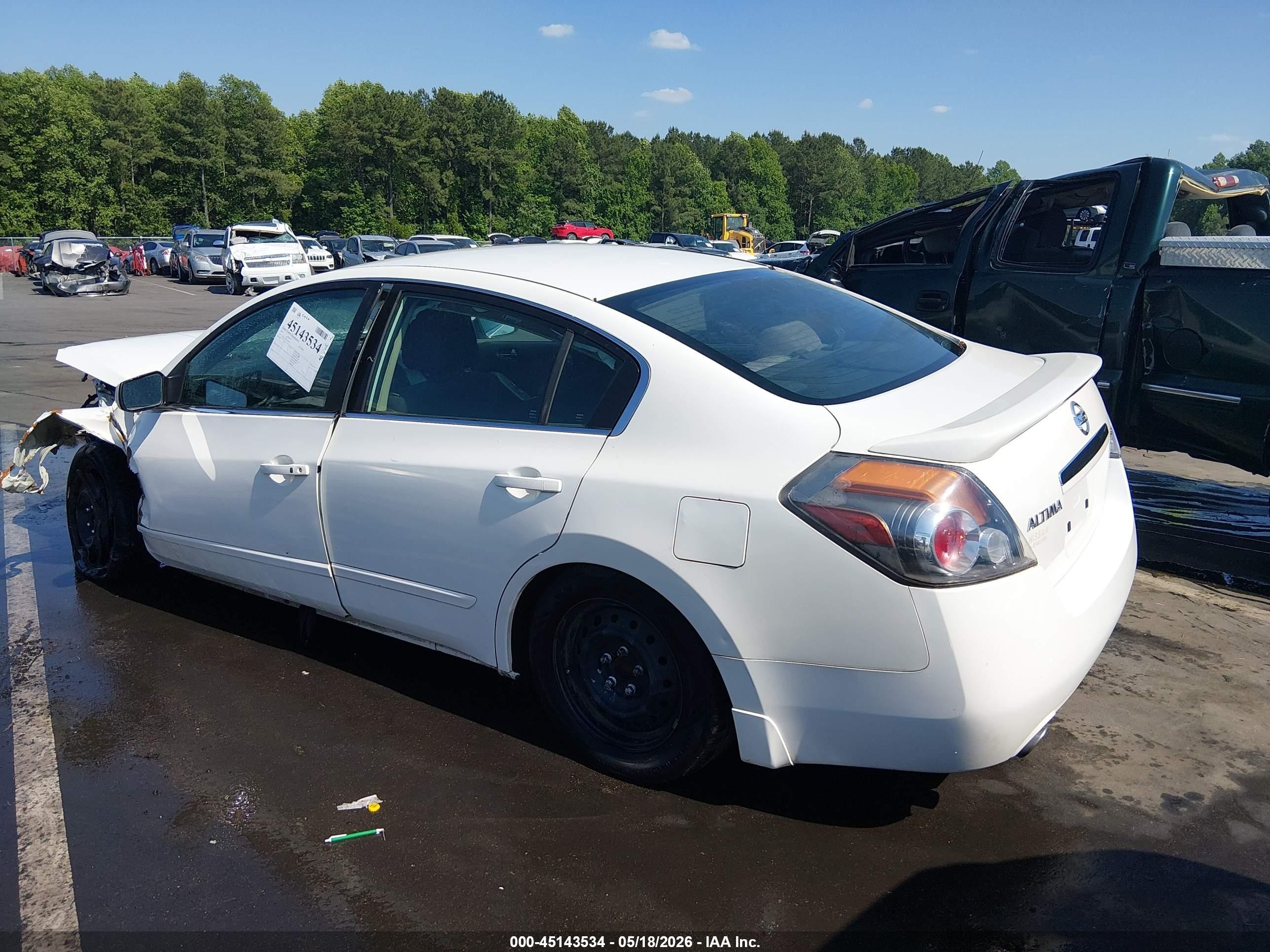 2007 Nissan Altima 2.5 S White vin: 1N4AL21E87C164385