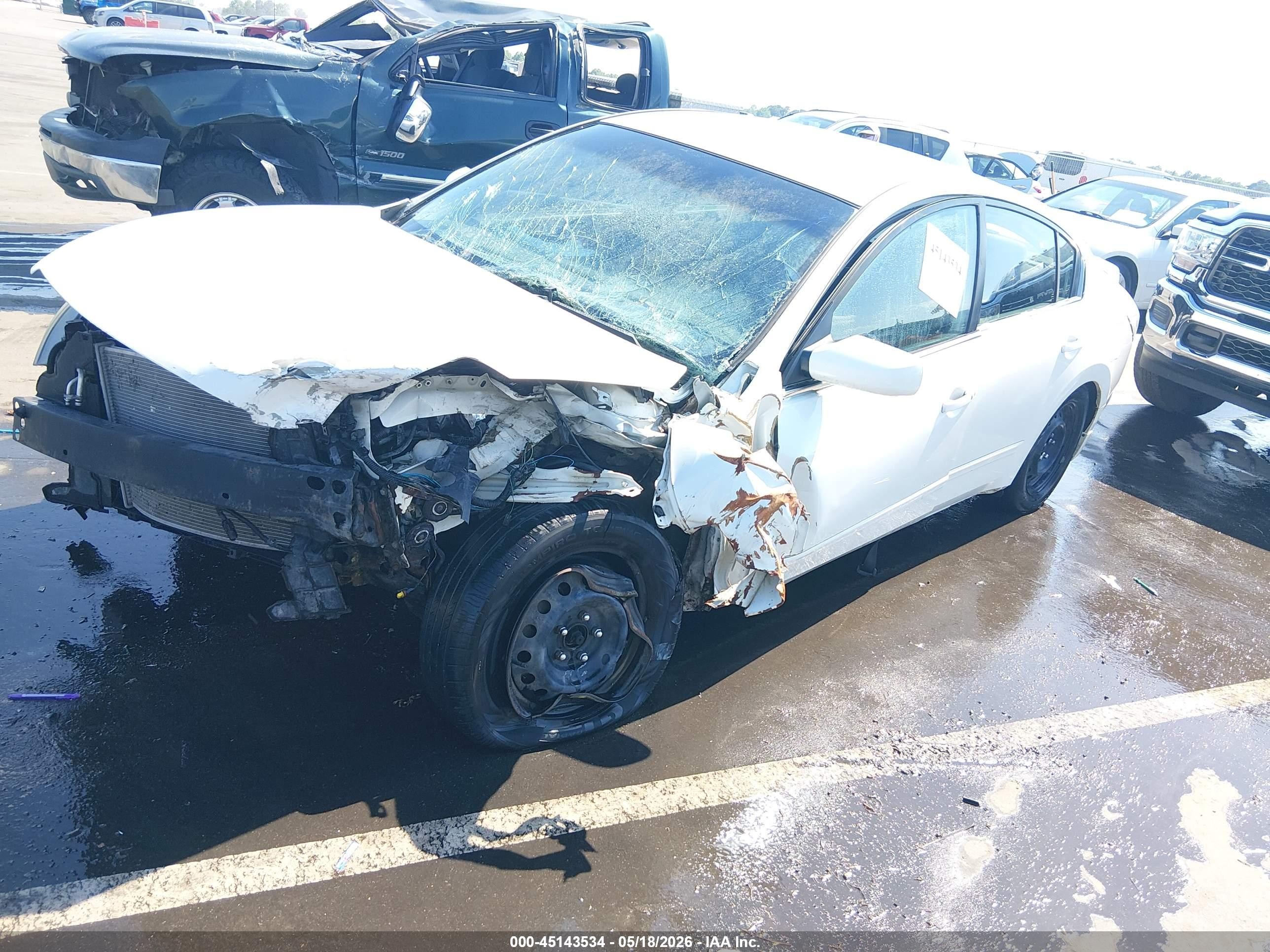 2007 Nissan Altima 2.5 S White vin: 1N4AL21E87C164385