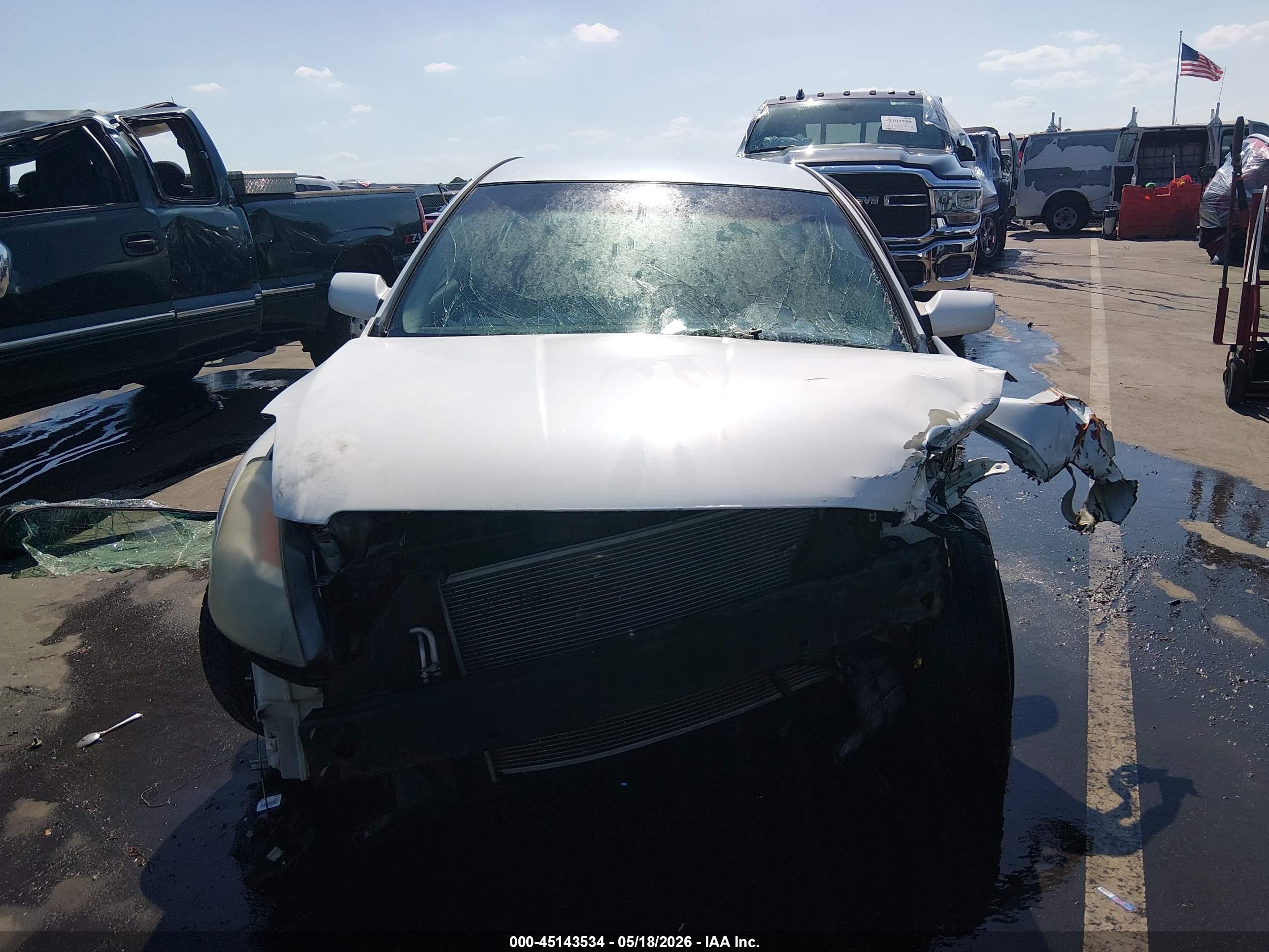 2007 Nissan Altima 2.5 S White vin: 1N4AL21E87C164385