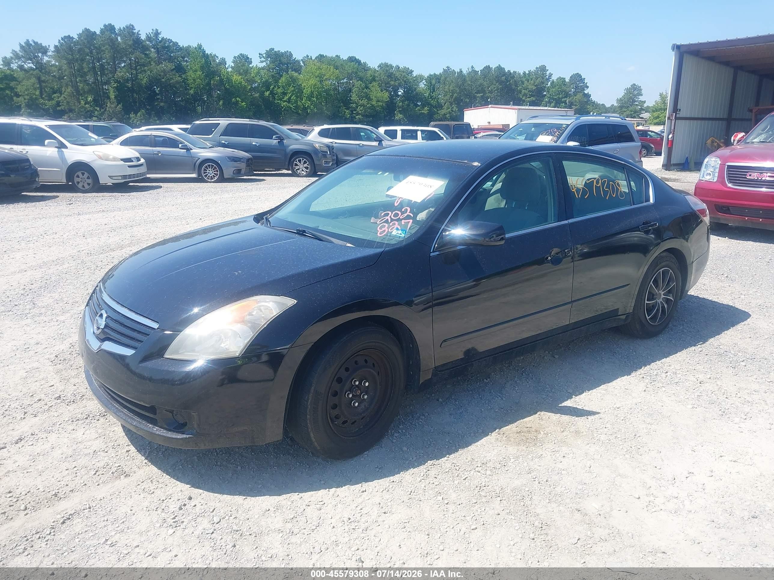 2007 Nissan Altima 2.5 S Black vin: 1N4AL21E87C202827