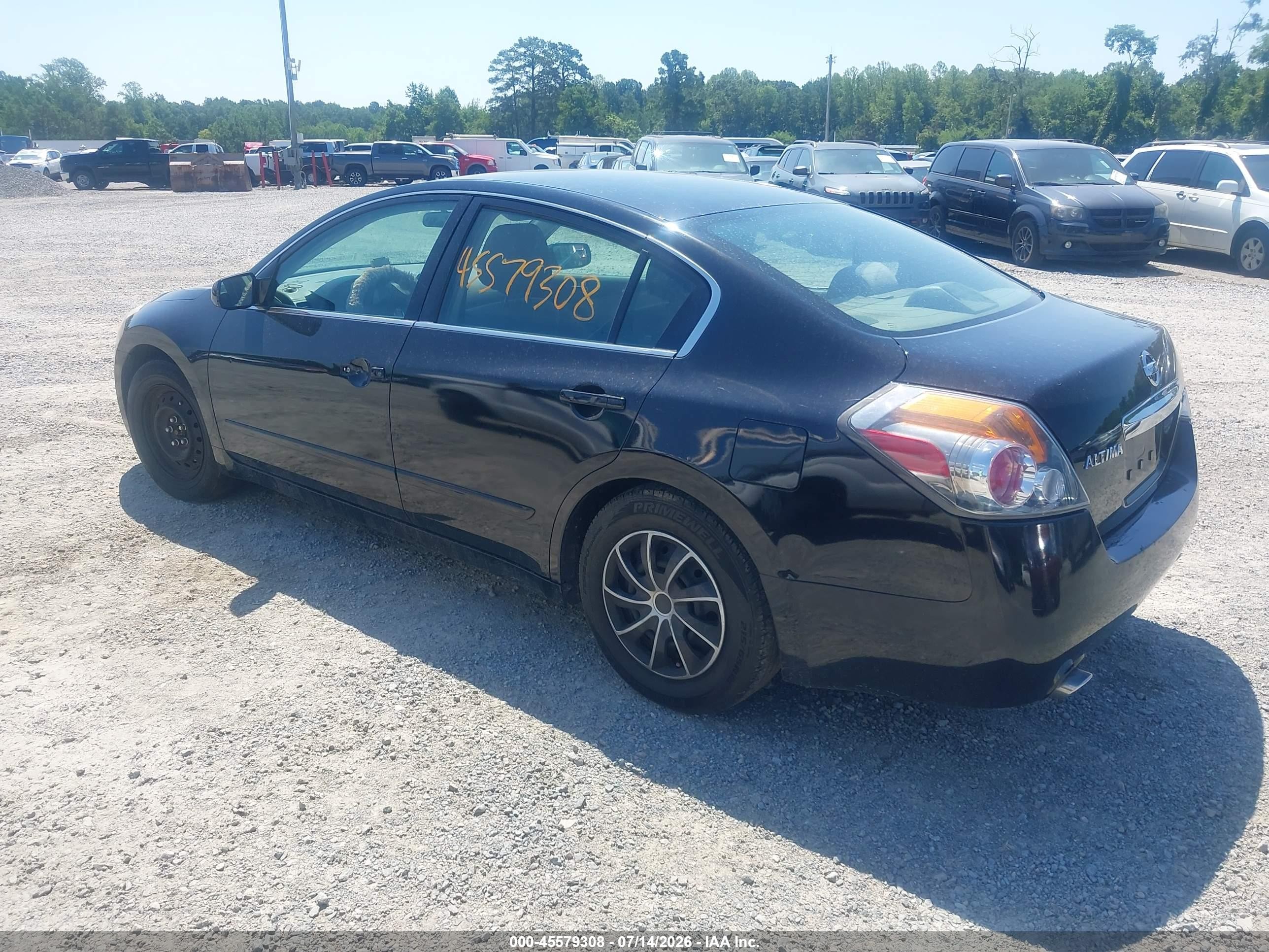 2007 Nissan Altima 2.5 S Black vin: 1N4AL21E87C202827