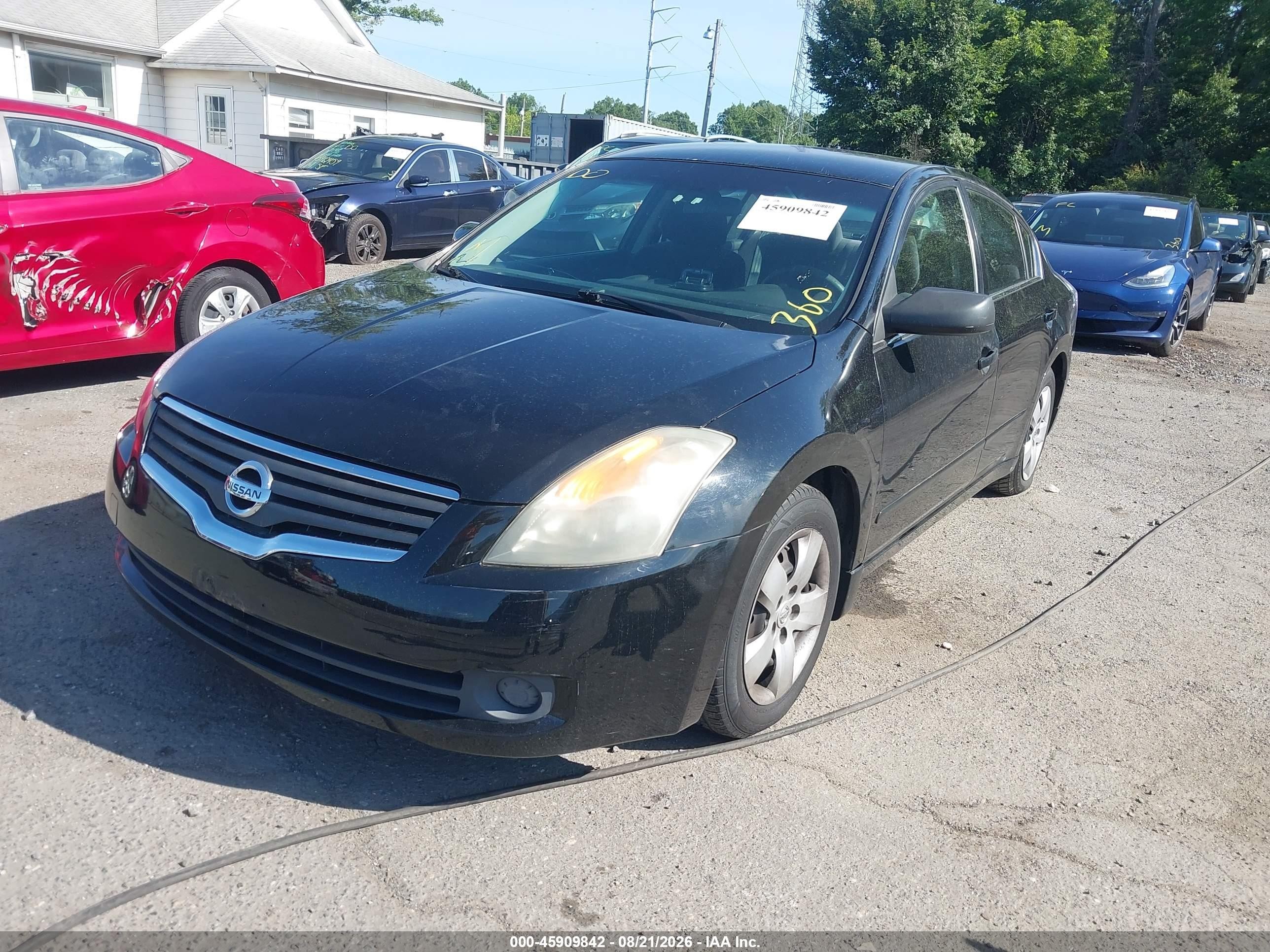 2008 Nissan Altima 2.5 S Black vin: 1N4AL21E88C112210