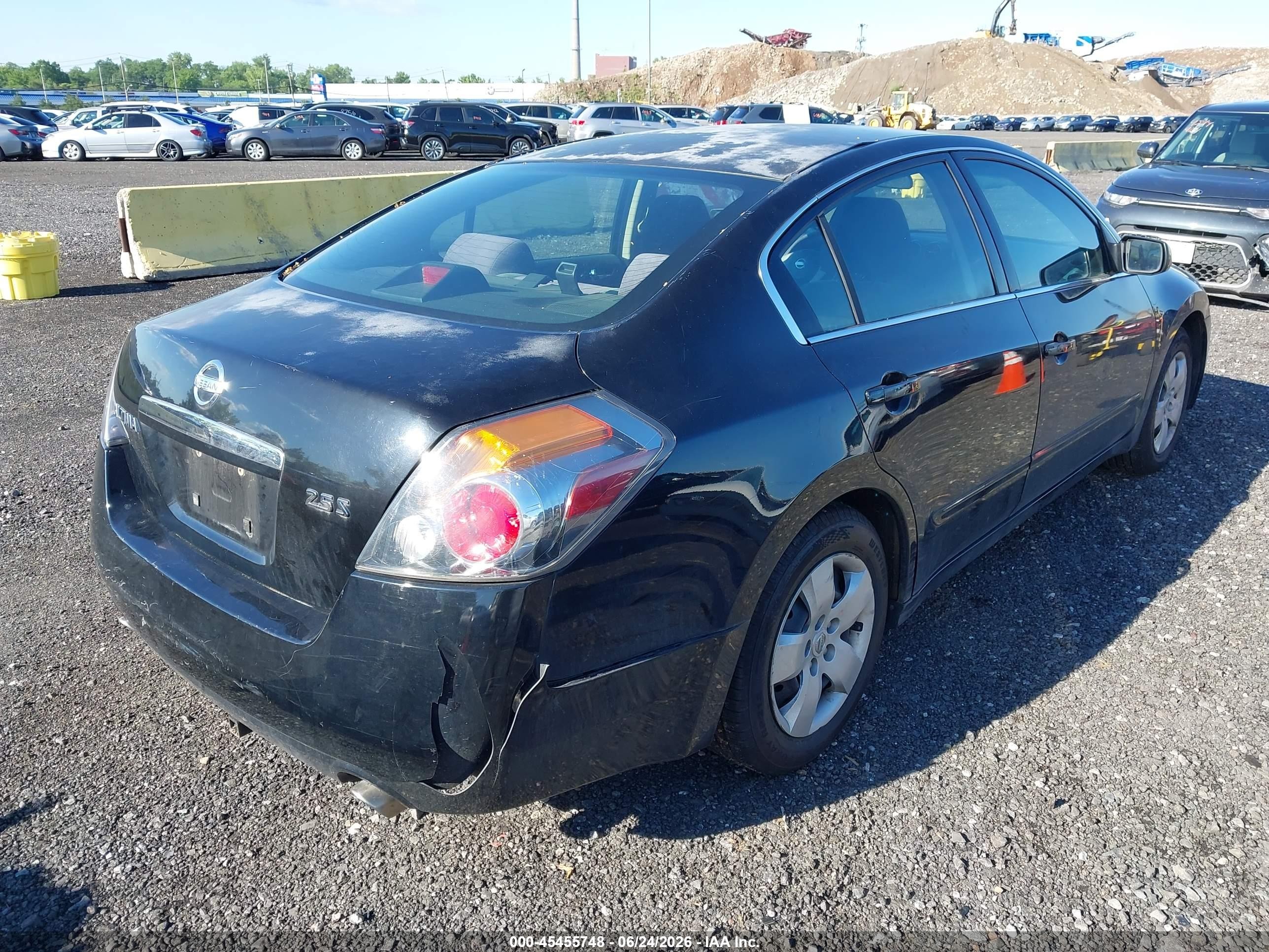 2008 Nissan Altima 2.5 S Black vin: 1N4AL21E88C234310