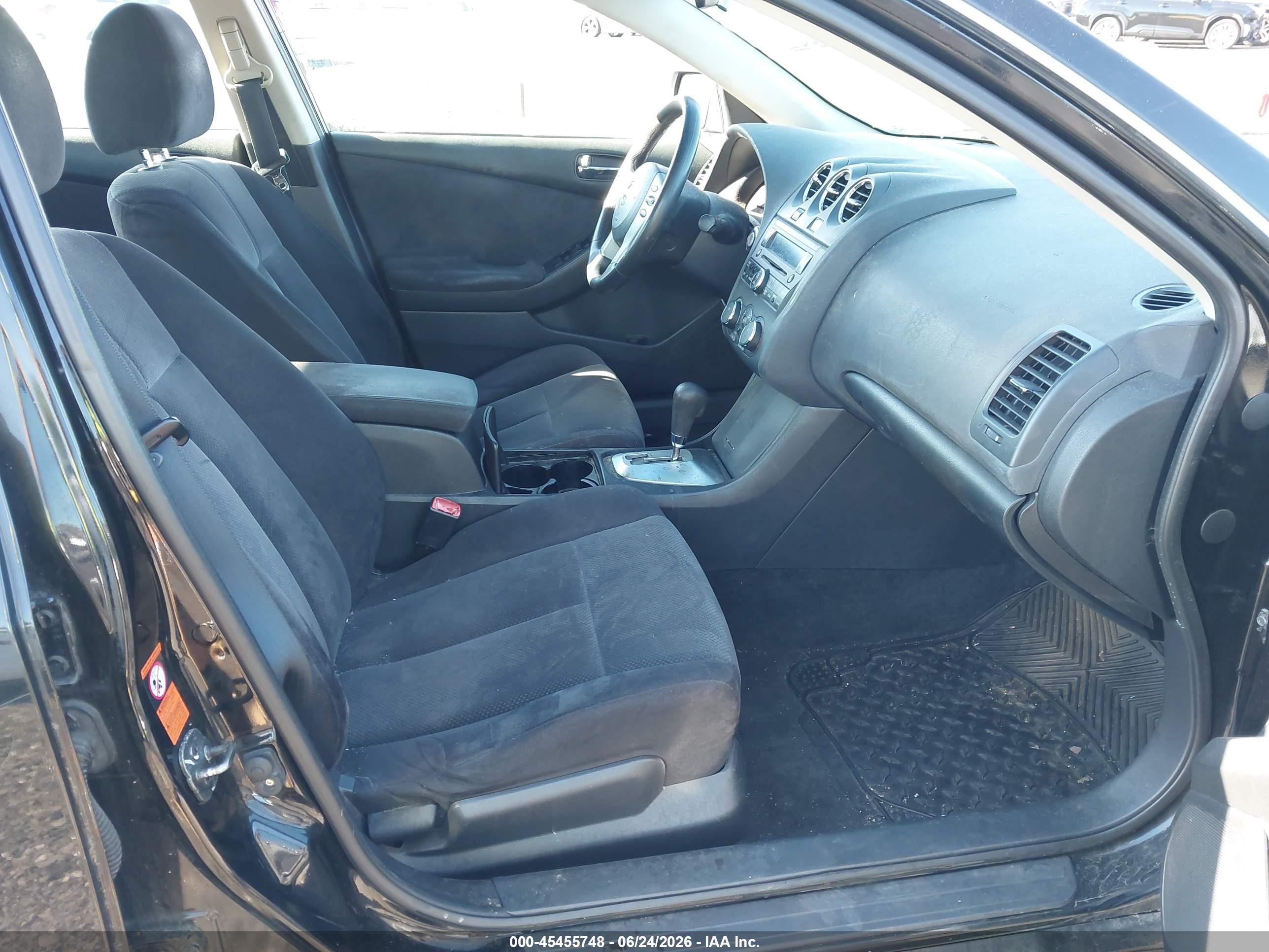 2008 Nissan Altima 2.5 S Black vin: 1N4AL21E88C234310