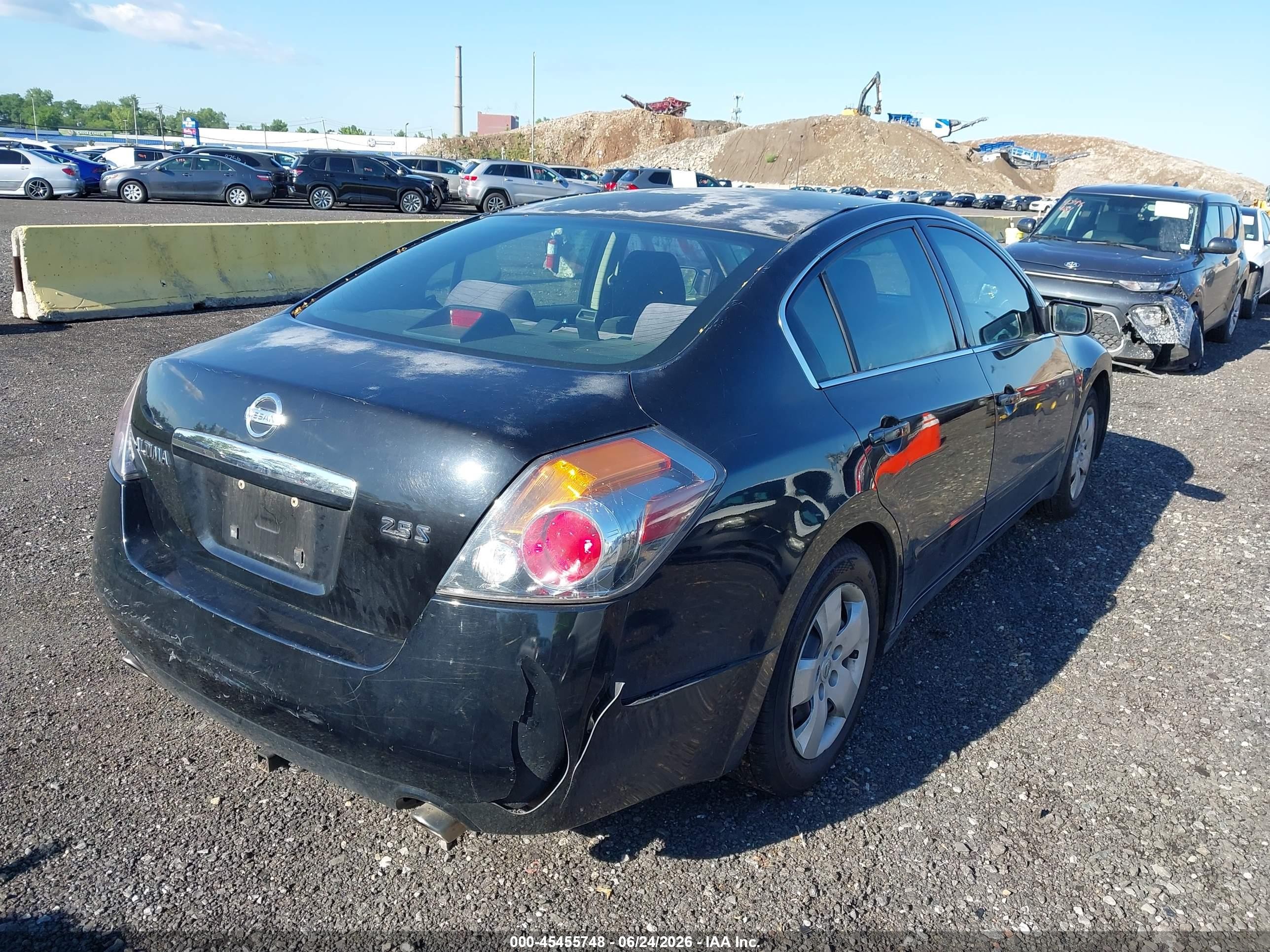 2008 Nissan Altima 2.5 S Black vin: 1N4AL21E88C234310