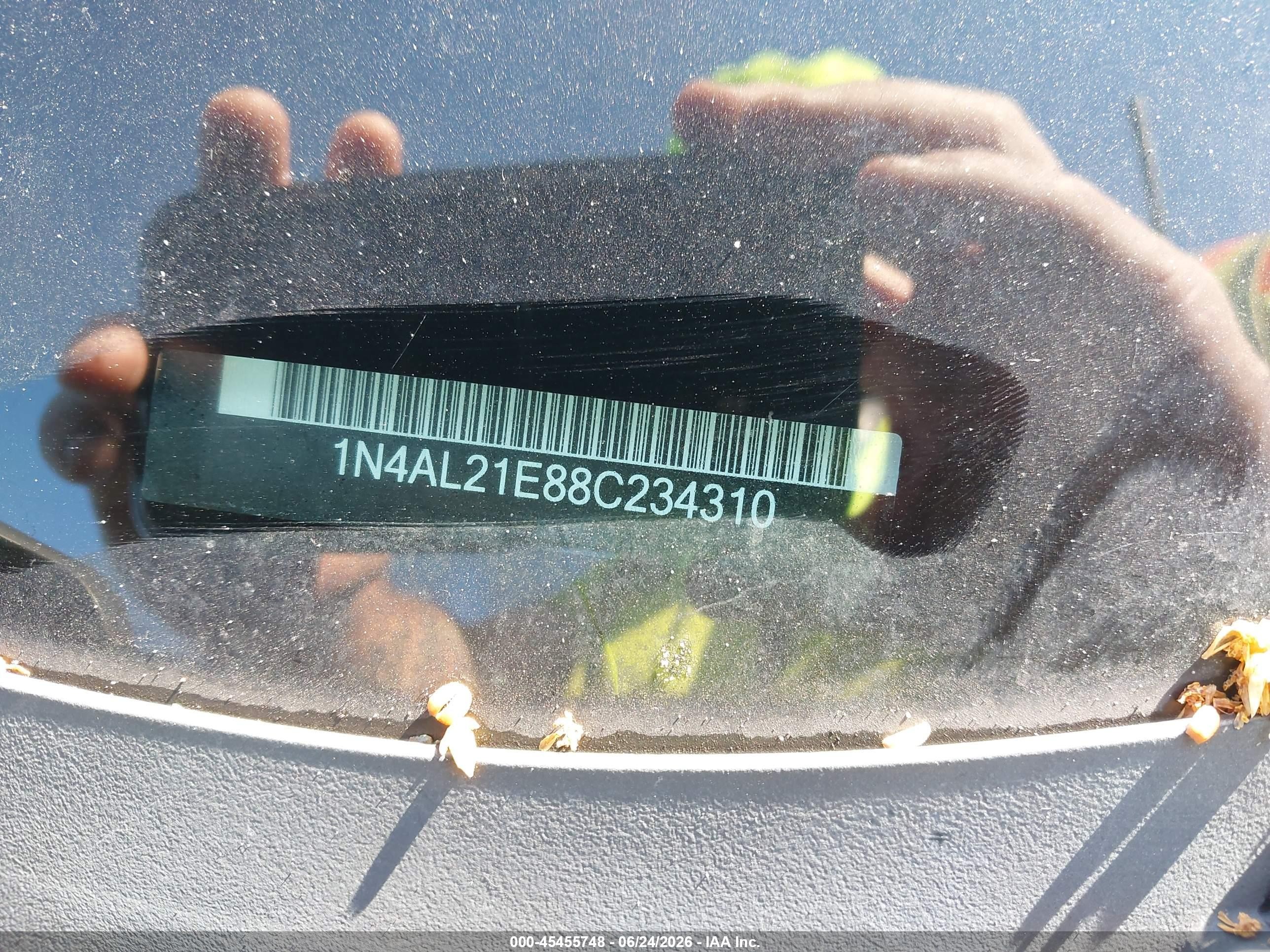 2008 Nissan Altima 2.5 S Black vin: 1N4AL21E88C234310