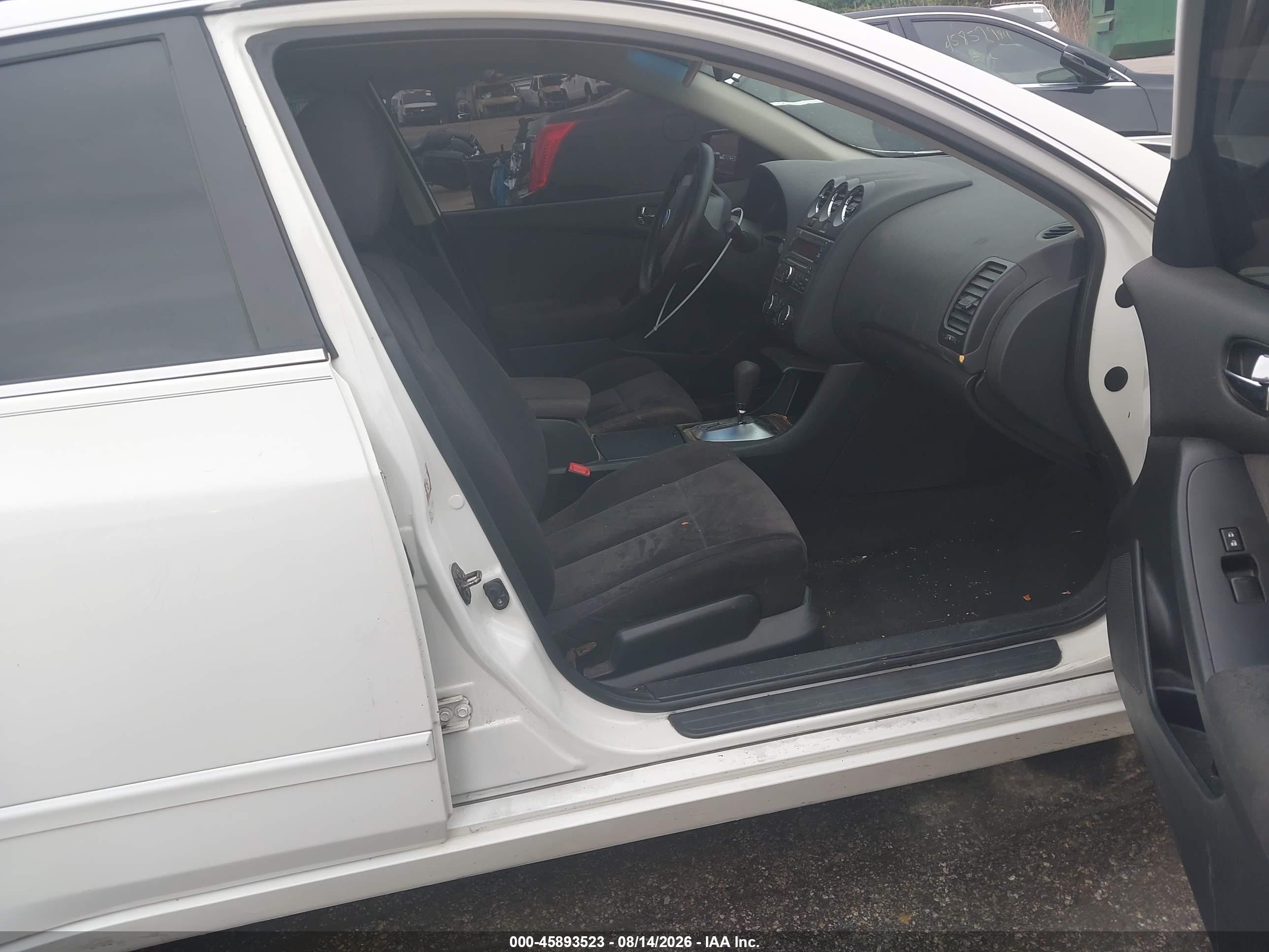 2008 Nissan Altima 2.5 S White vin: 1N4AL21E88C274645