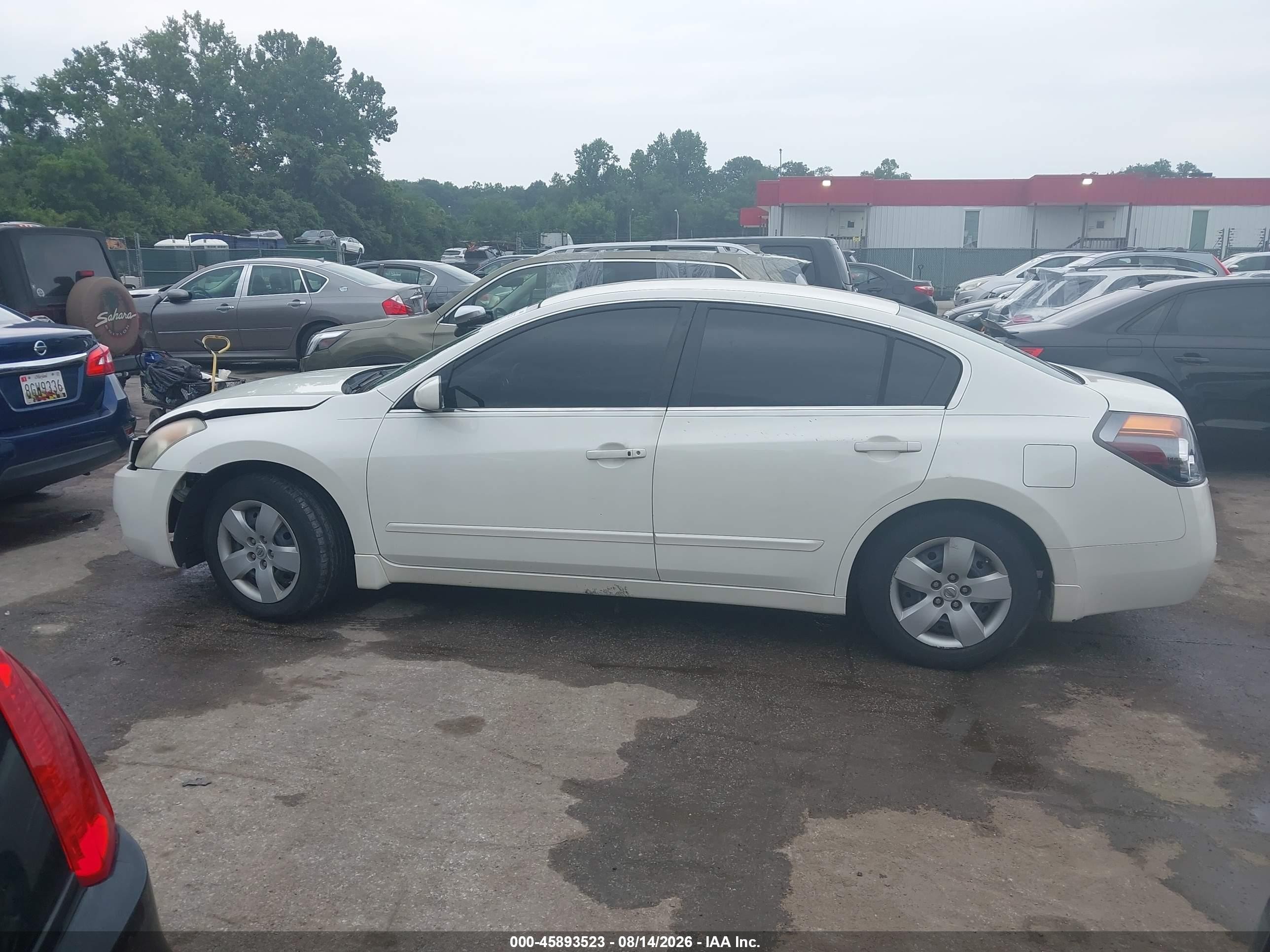 2008 Nissan Altima 2.5 S White vin: 1N4AL21E88C274645