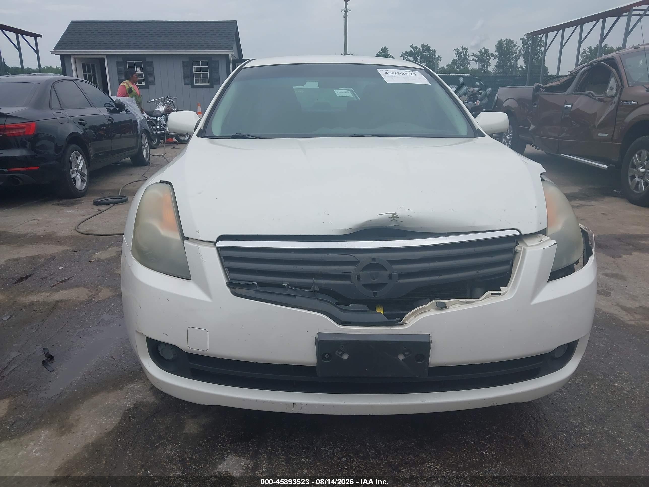 2008 Nissan Altima 2.5 S White vin: 1N4AL21E88C274645