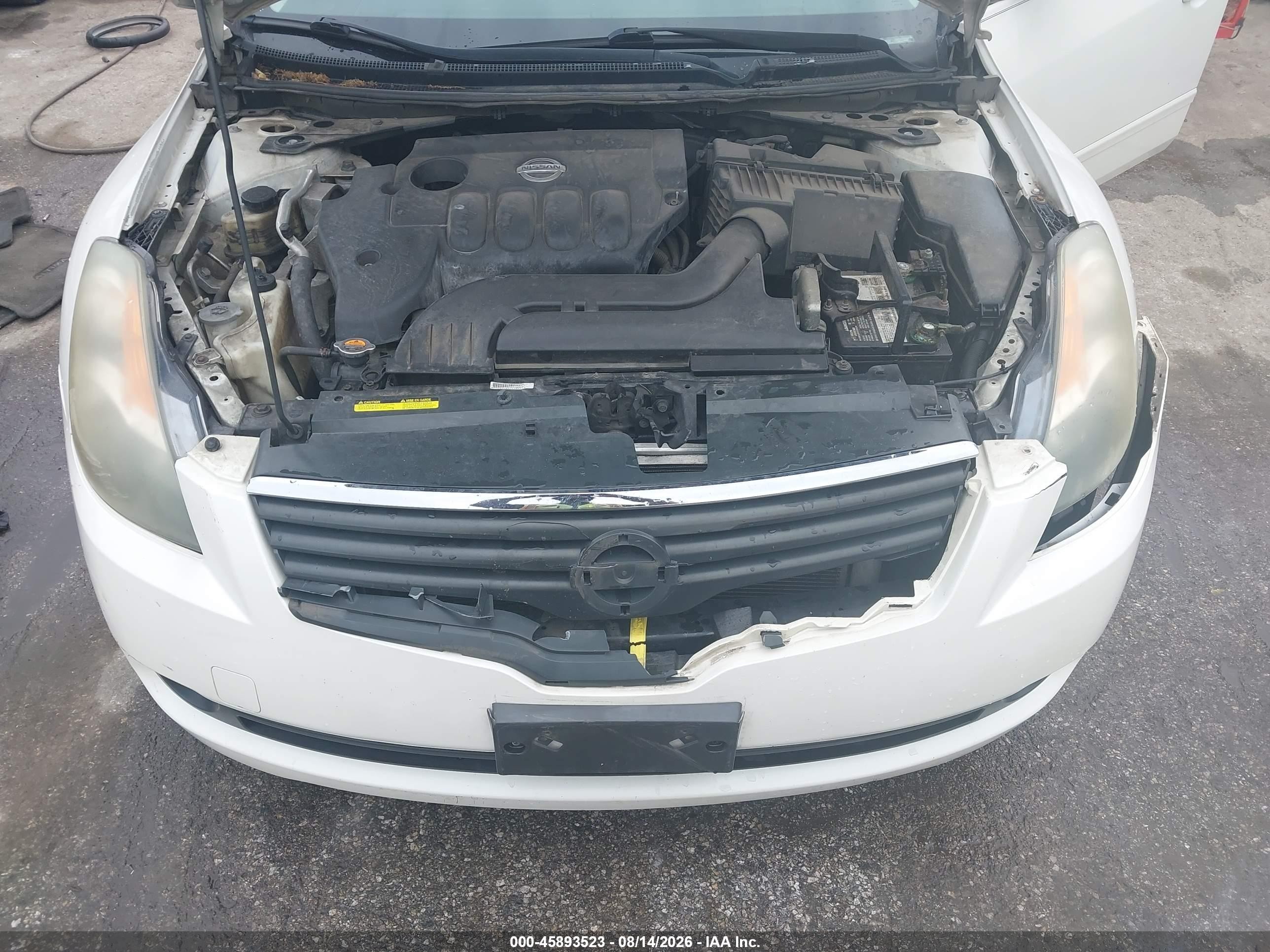 2008 Nissan Altima 2.5 S White vin: 1N4AL21E88C274645