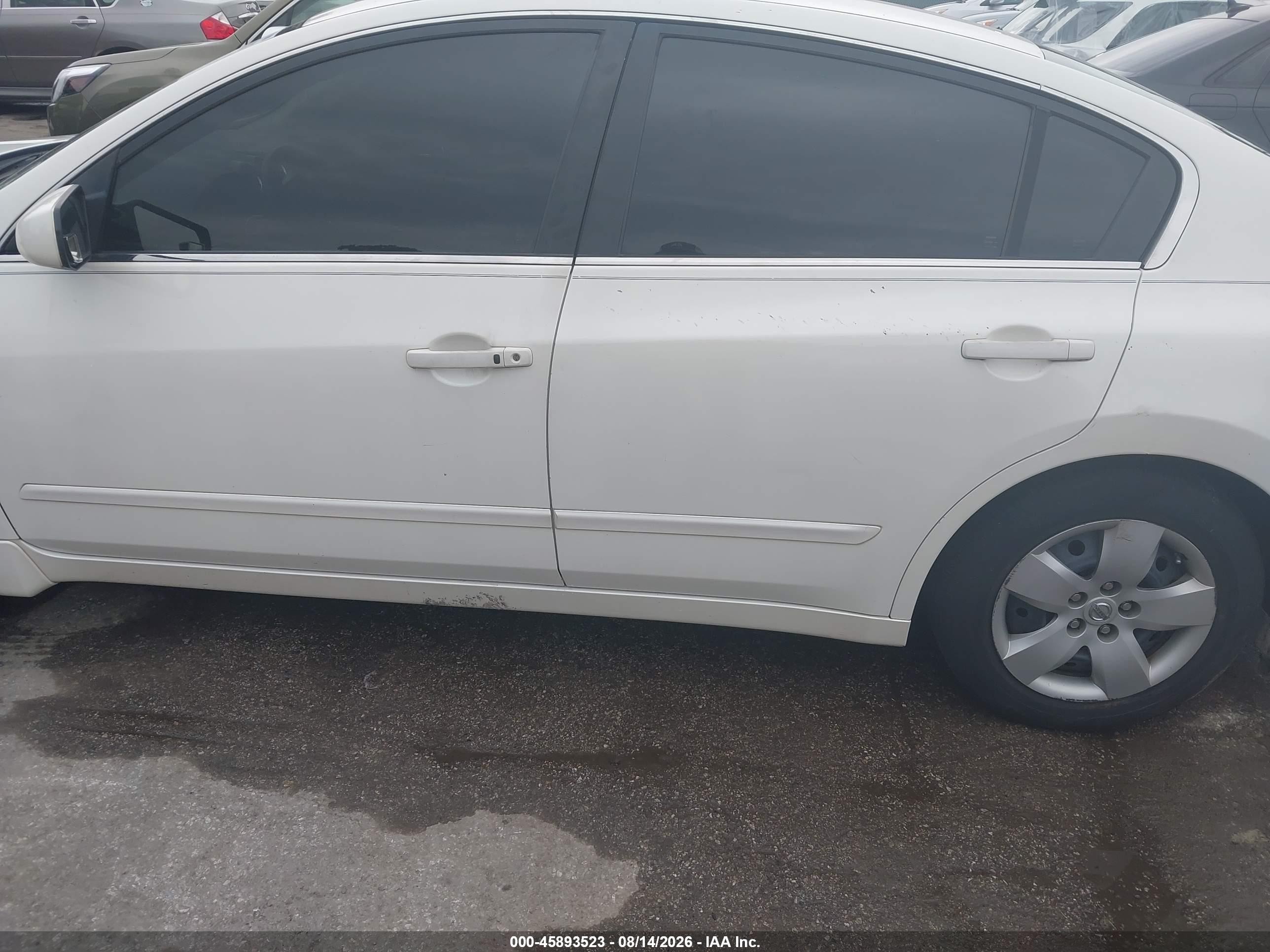 2008 Nissan Altima 2.5 S White vin: 1N4AL21E88C274645
