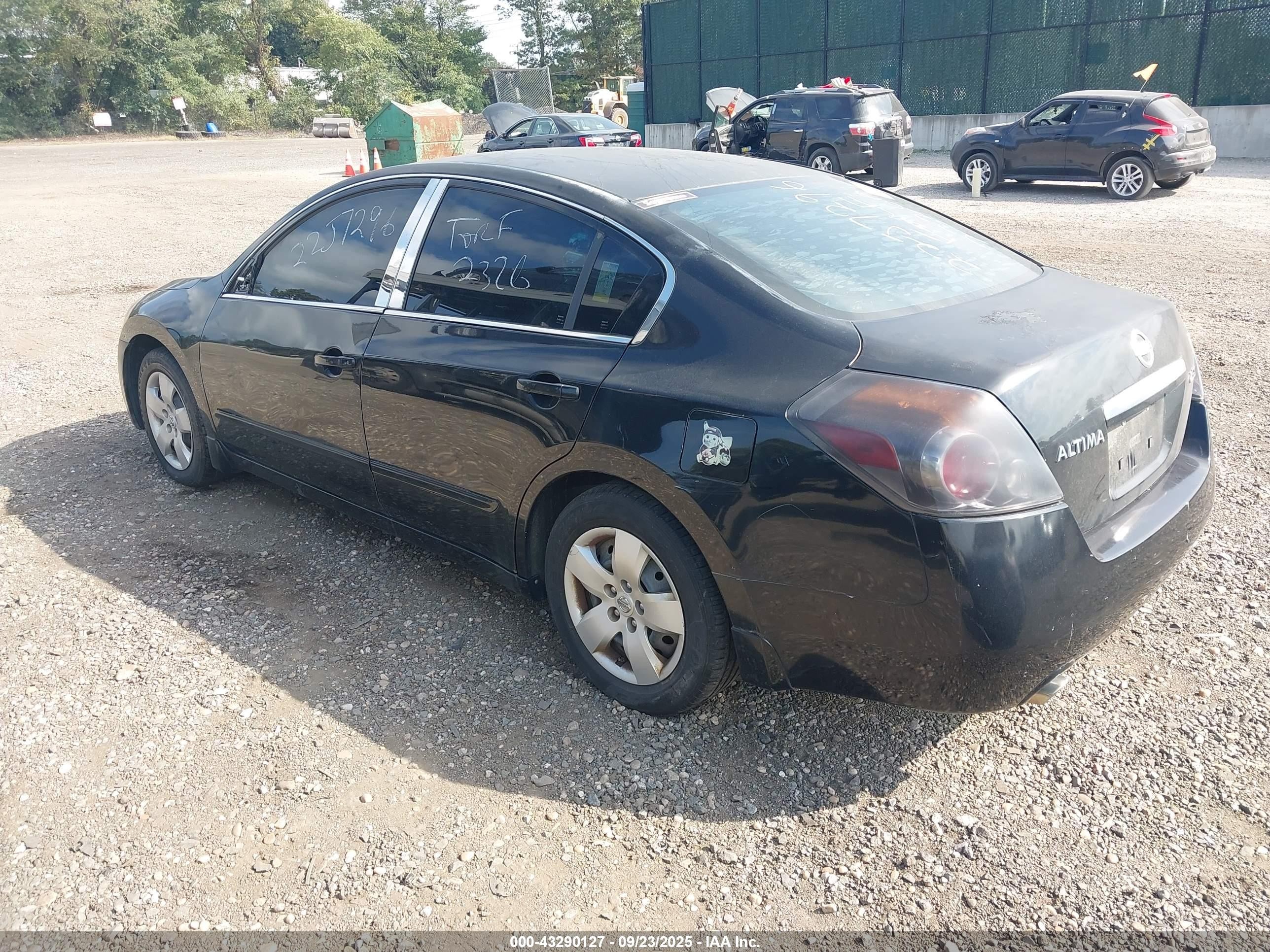 2008 Nissan Altima 2.5 S Black vin: 1N4AL21E88N425052