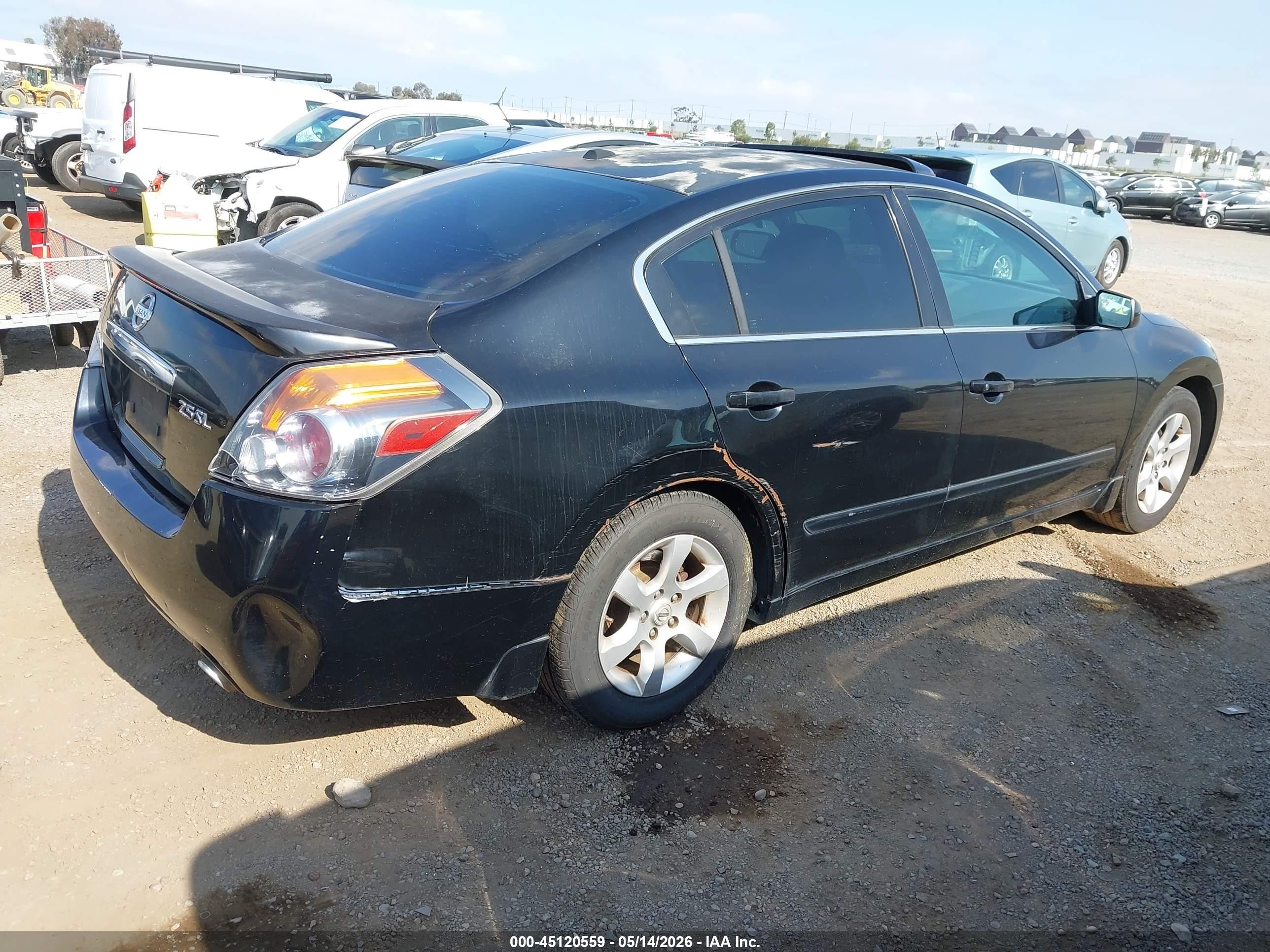 2008 Nissan Altima 2.5 S Black vin: 1N4AL21E88N434673