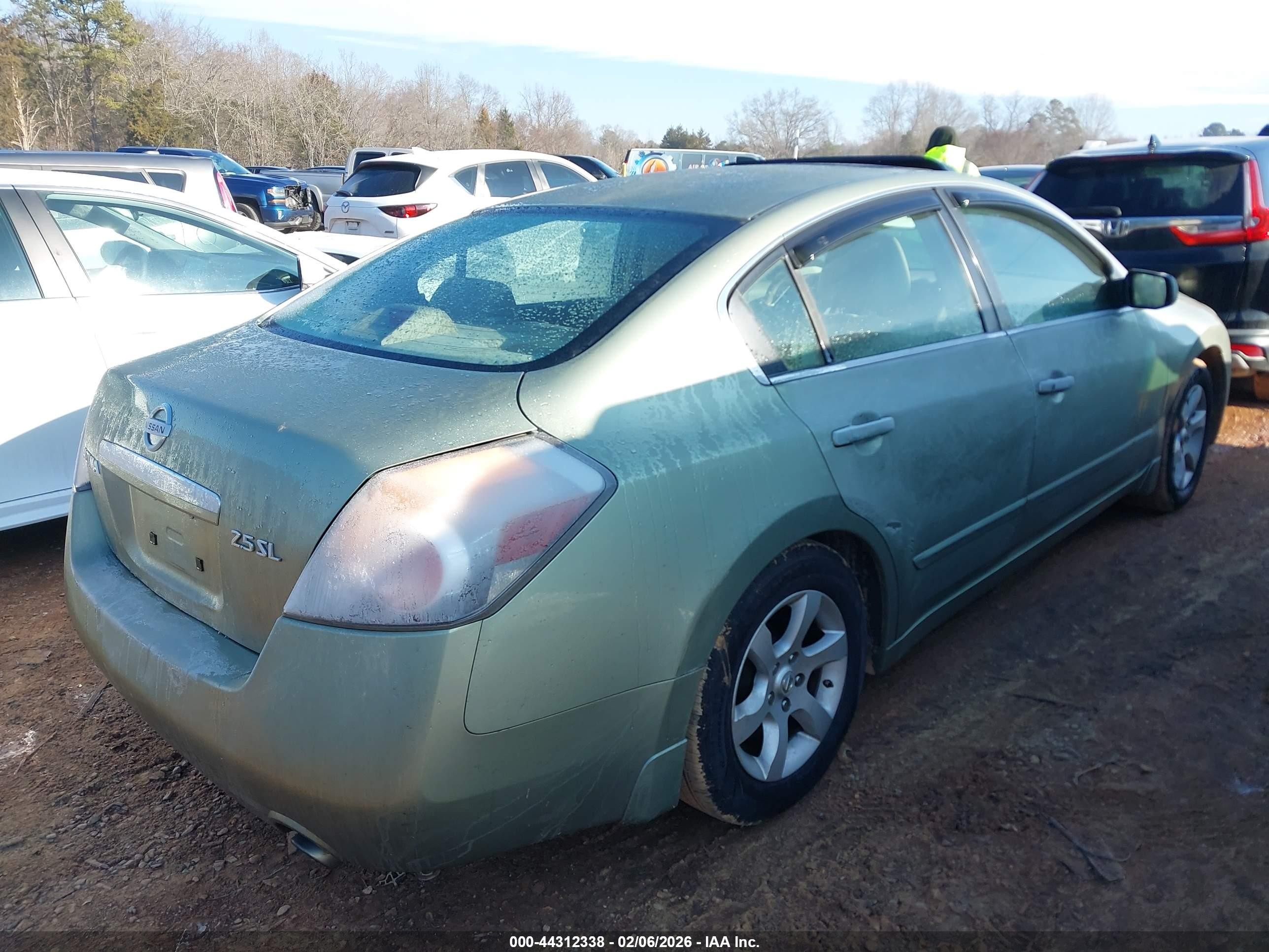 2008 Nissan Altima 2.5 S Green vin: 1N4AL21E88N436701
