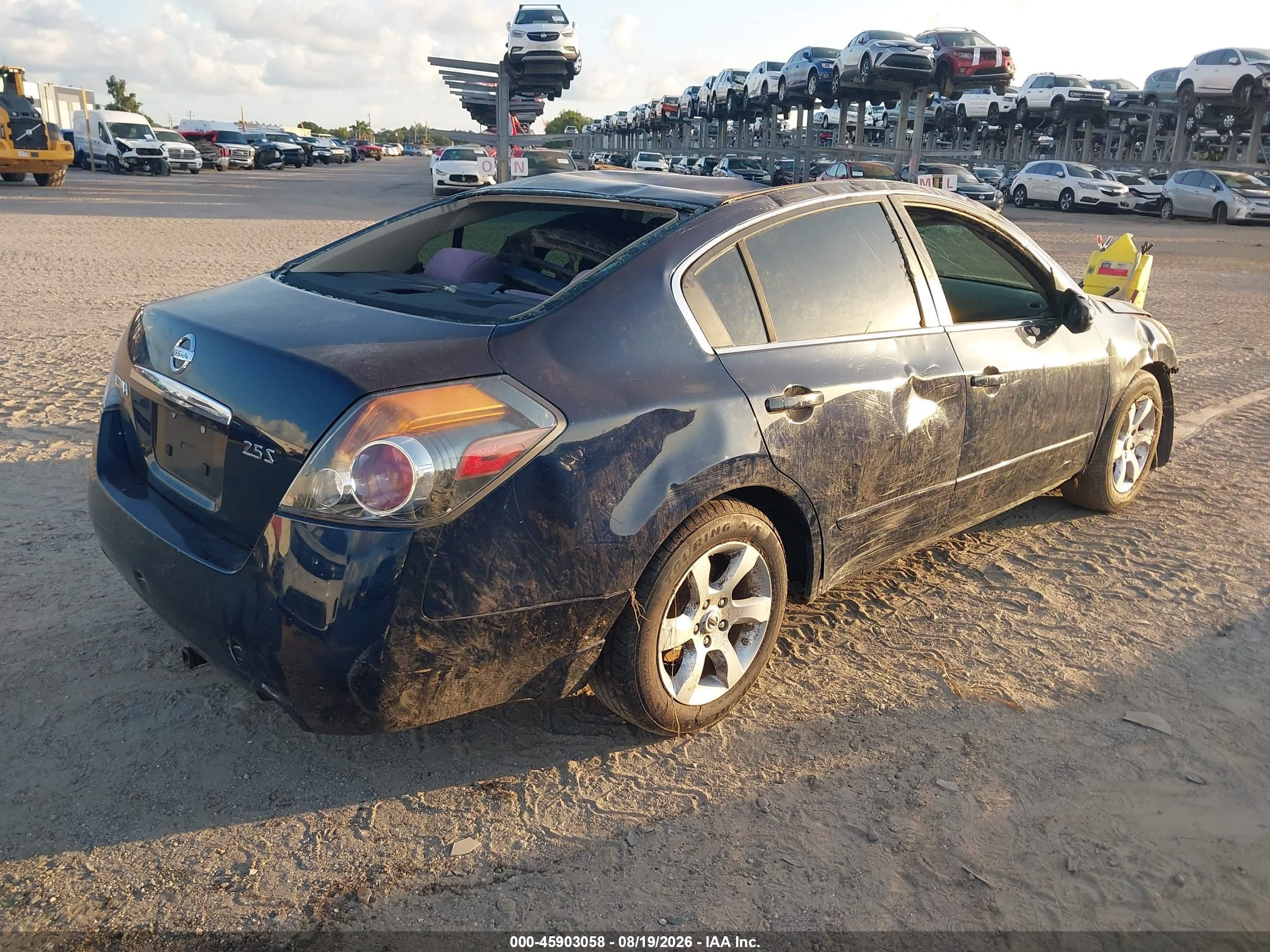 2008 Nissan Altima 2.5 S Blue vin: 1N4AL21E88N454163