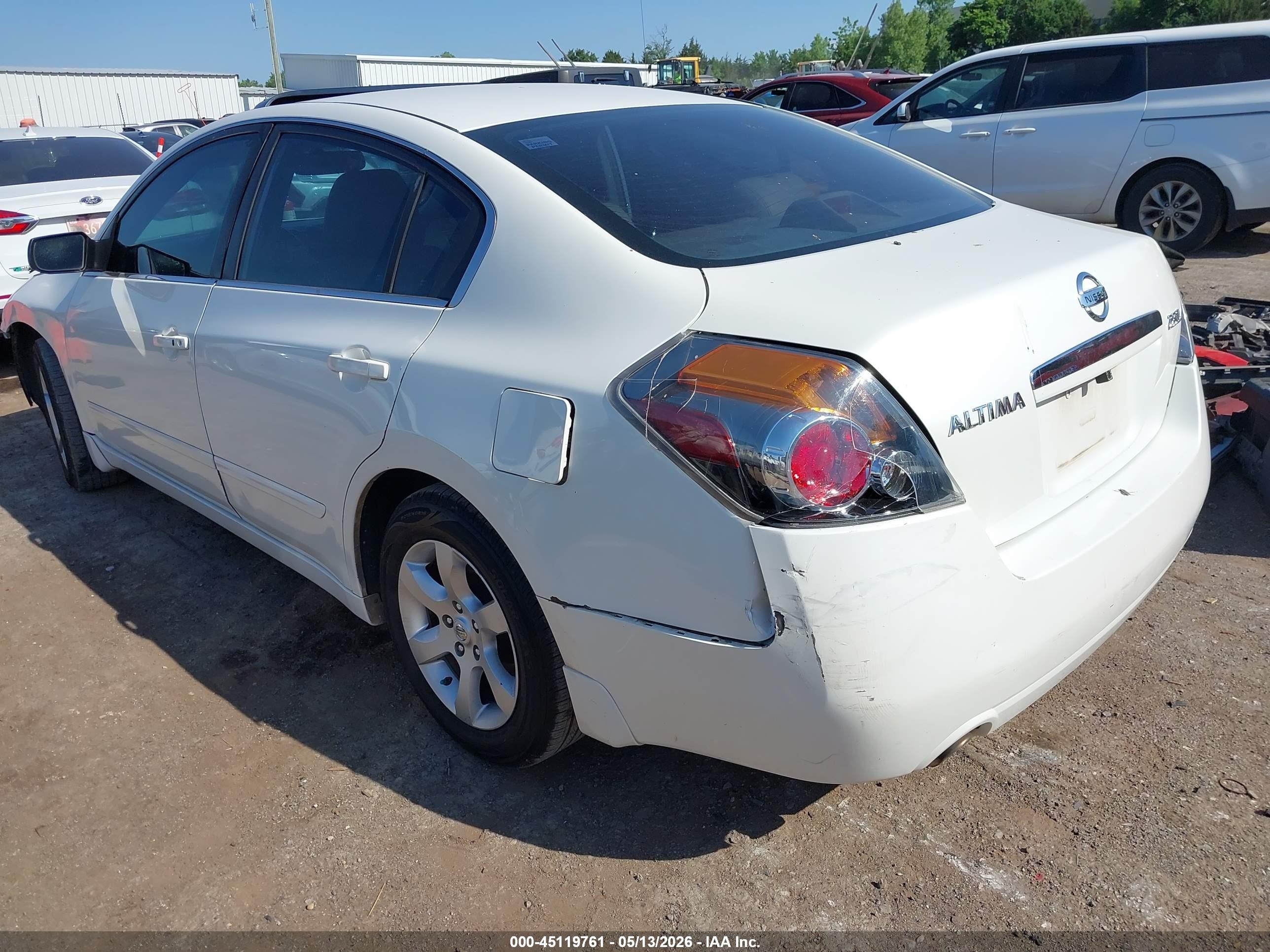 2008 Nissan Altima 2.5 S White vin: 1N4AL21E88N486014