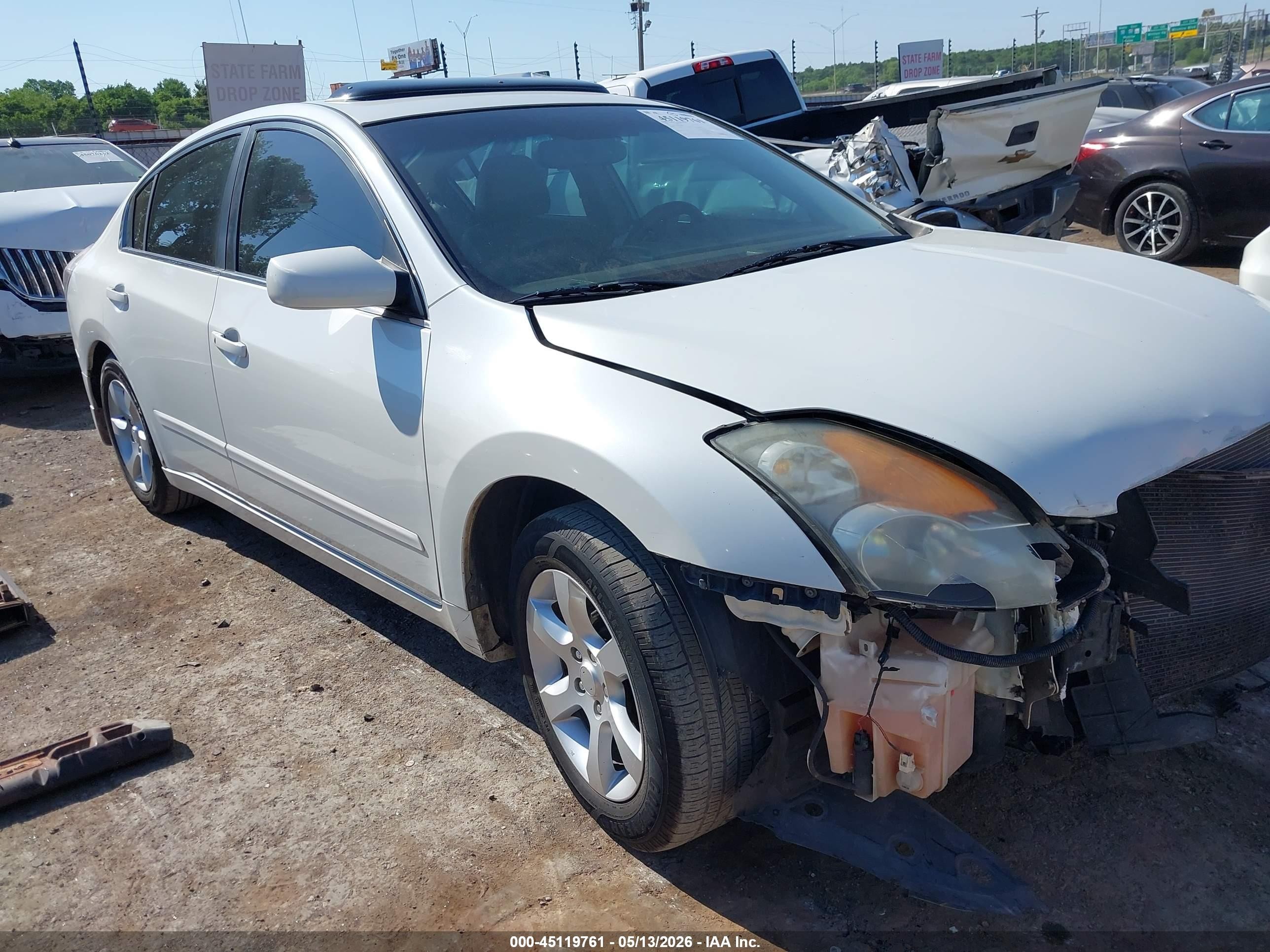 2008 Nissan Altima 2.5 S White vin: 1N4AL21E88N486014