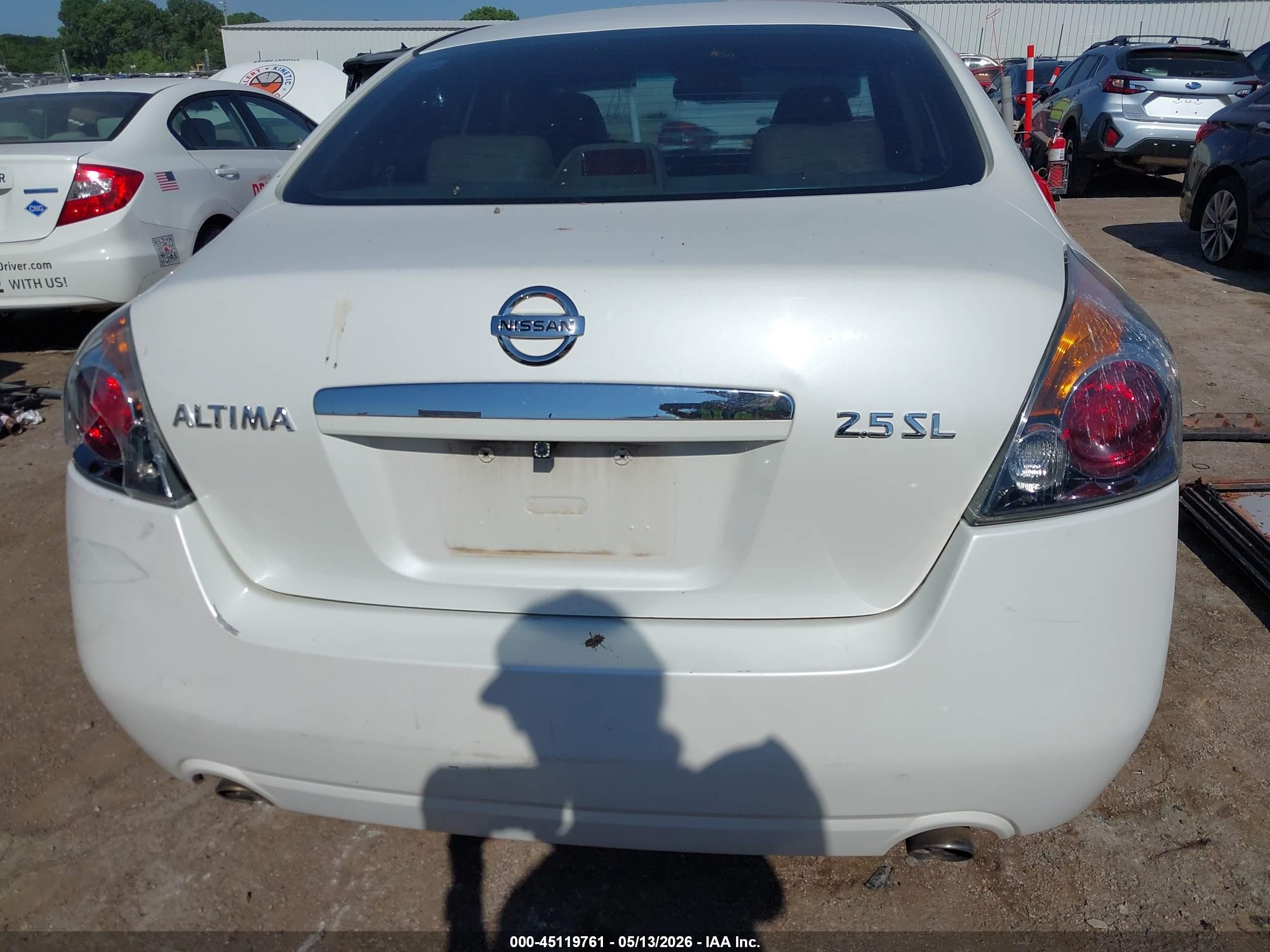2008 Nissan Altima 2.5 S White vin: 1N4AL21E88N486014