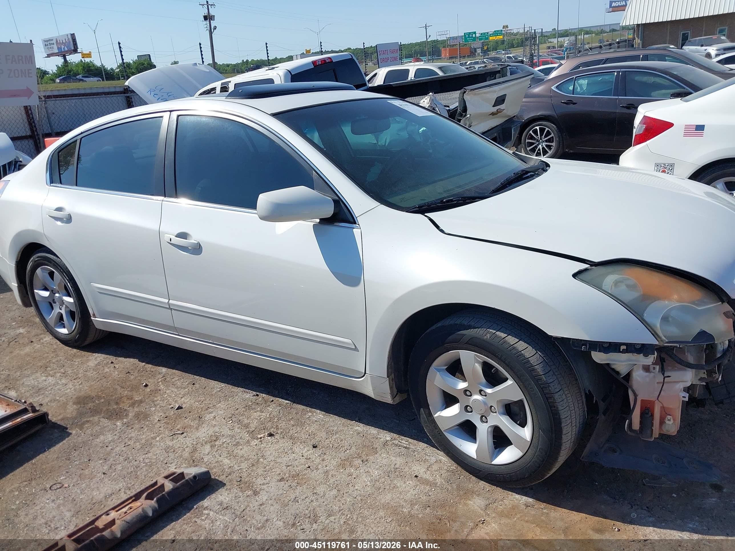 2008 Nissan Altima 2.5 S White vin: 1N4AL21E88N486014