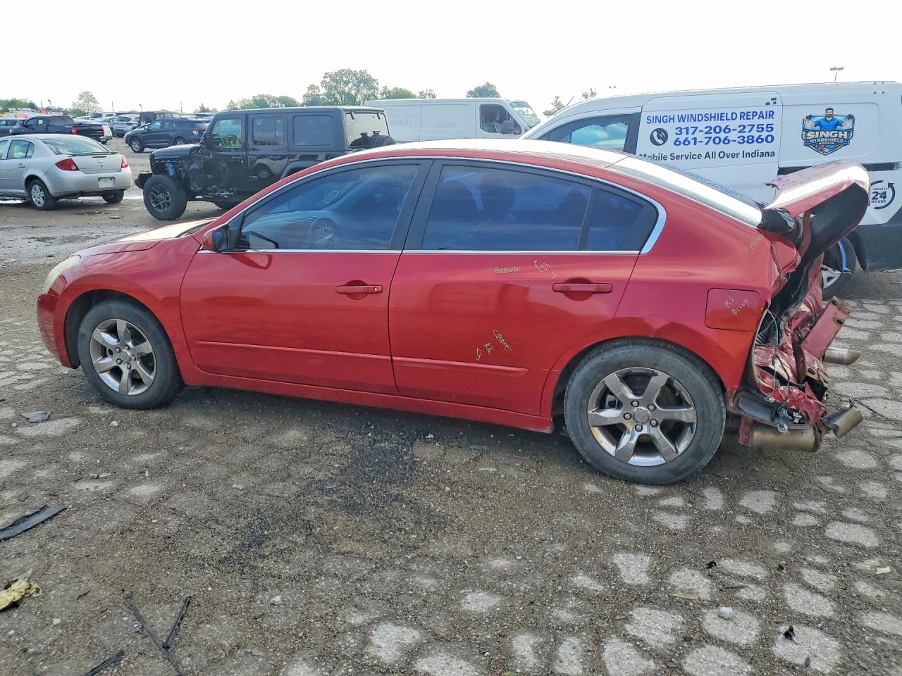2009 Nissan Altima 2.5 Красный vin: 1N4AL21E89C133883