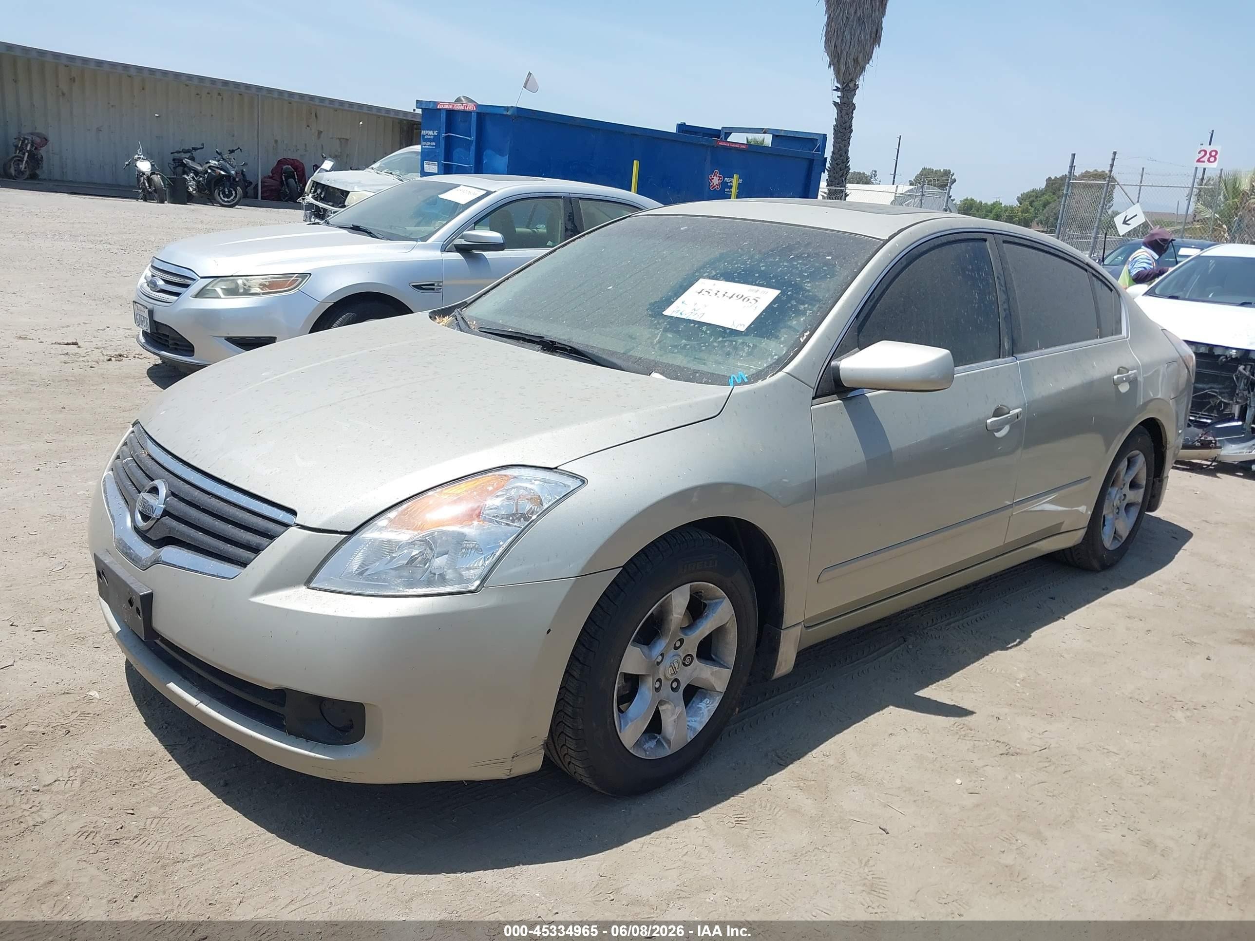 2009 Nissan Altima 2.5 S Бежевый vin: 1N4AL21E89N445044