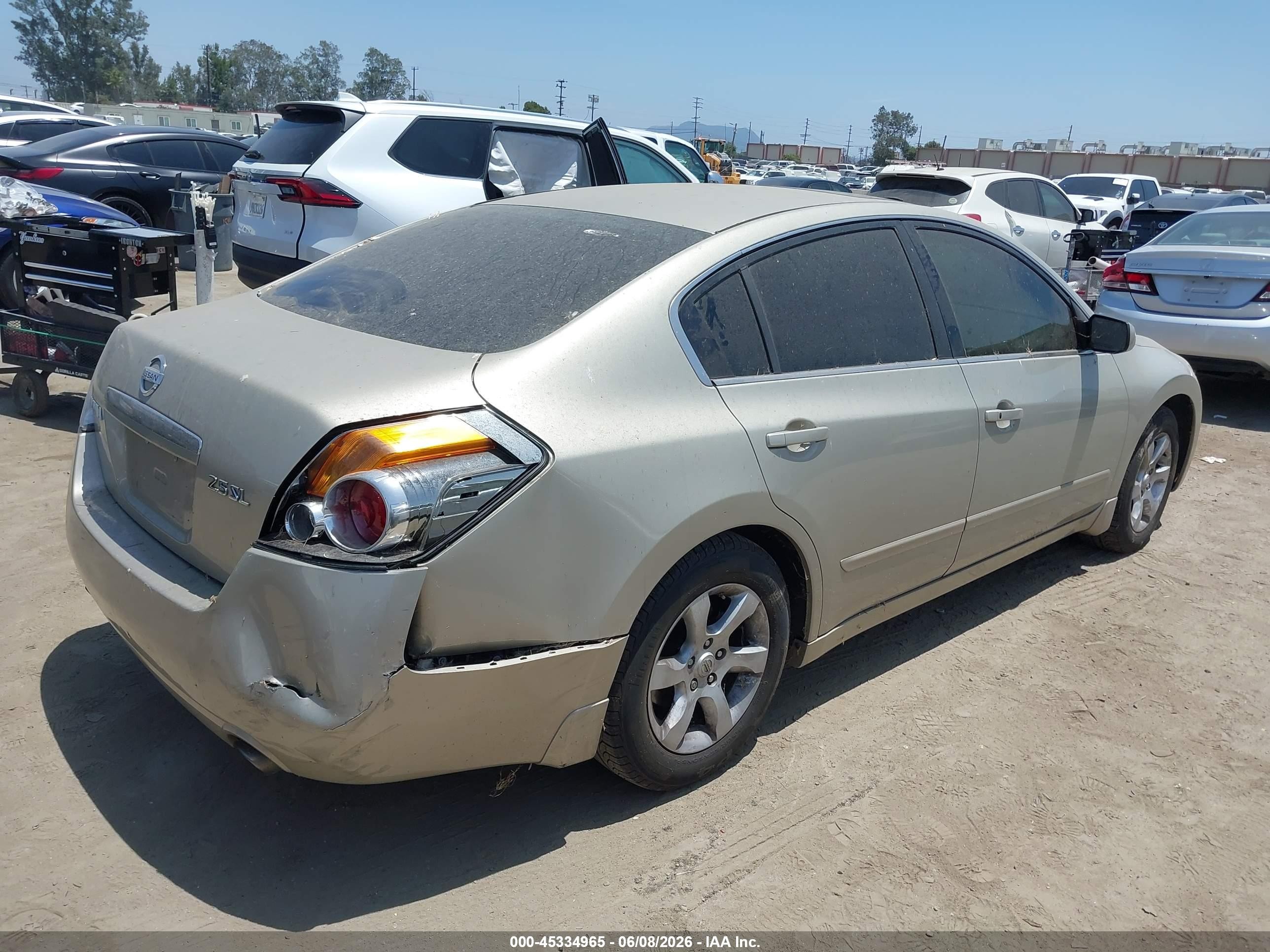 2009 Nissan Altima 2.5 S Бежевый vin: 1N4AL21E89N445044