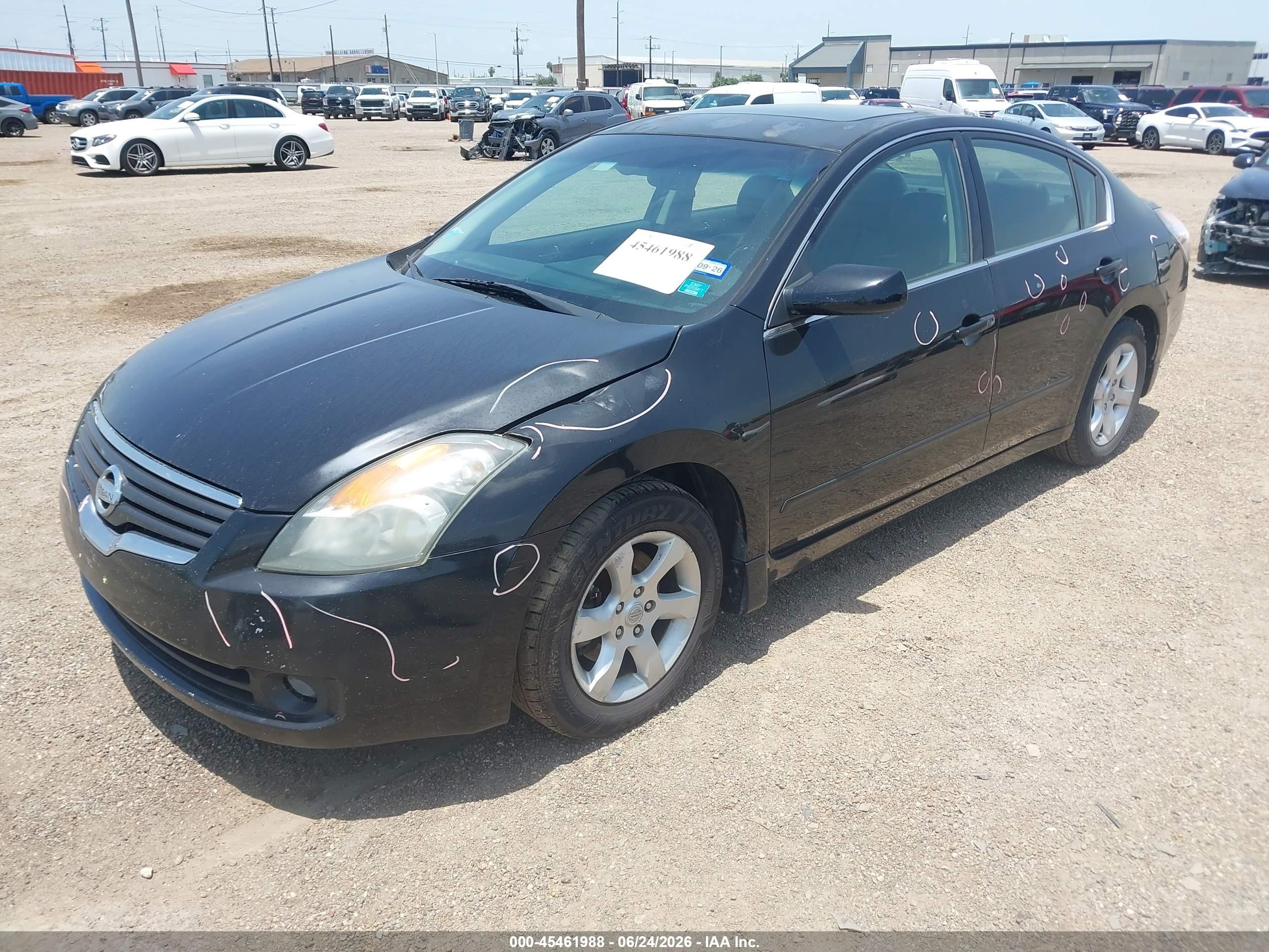 2009 Nissan Altima 2.5 S Black vin: 1N4AL21E89N451202