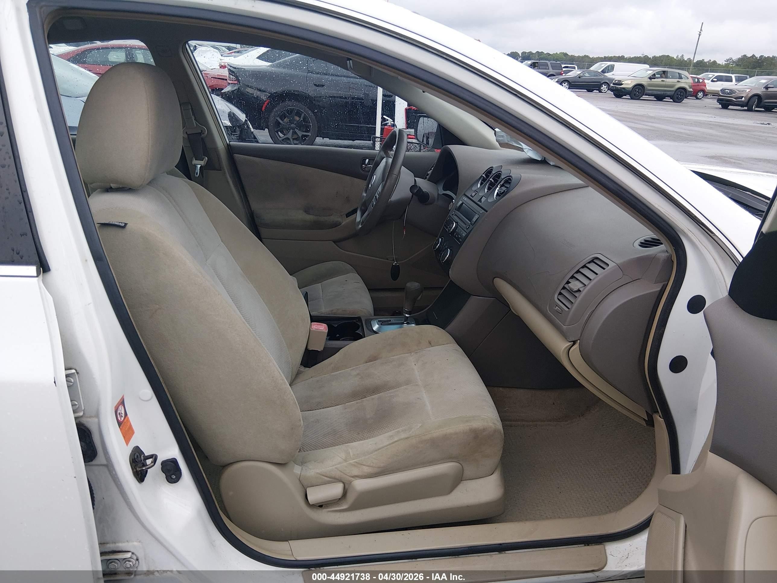 2009 Nissan Altima 2.5 S White vin: 1N4AL21E89N452365