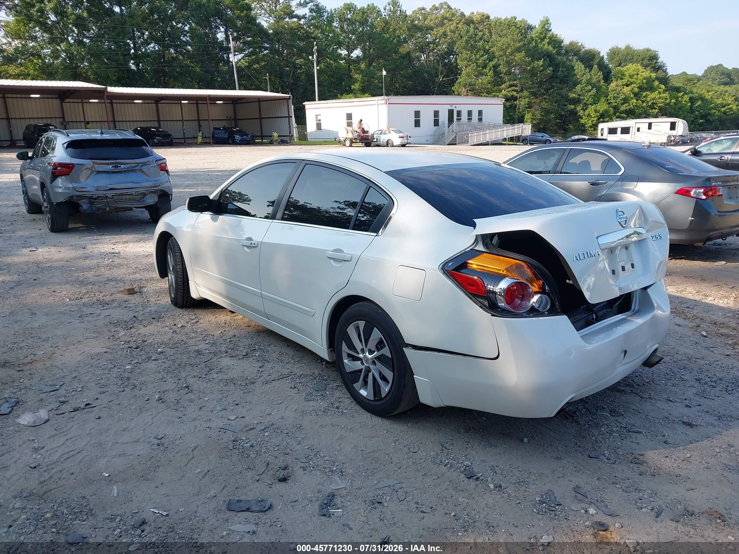 2009 Nissan Altima 2.5 S White vin: 1N4AL21E89N527890